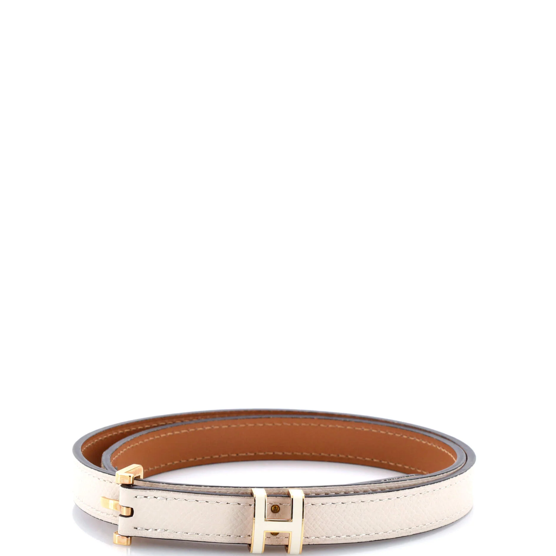 Pop H Belt Leather Thin