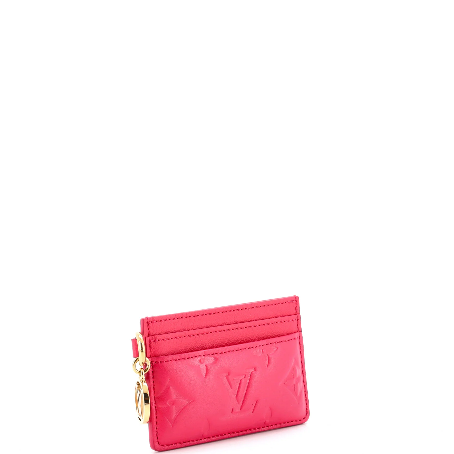 Coussin Card Holder Monogram Embossed Lambskin - Image 2