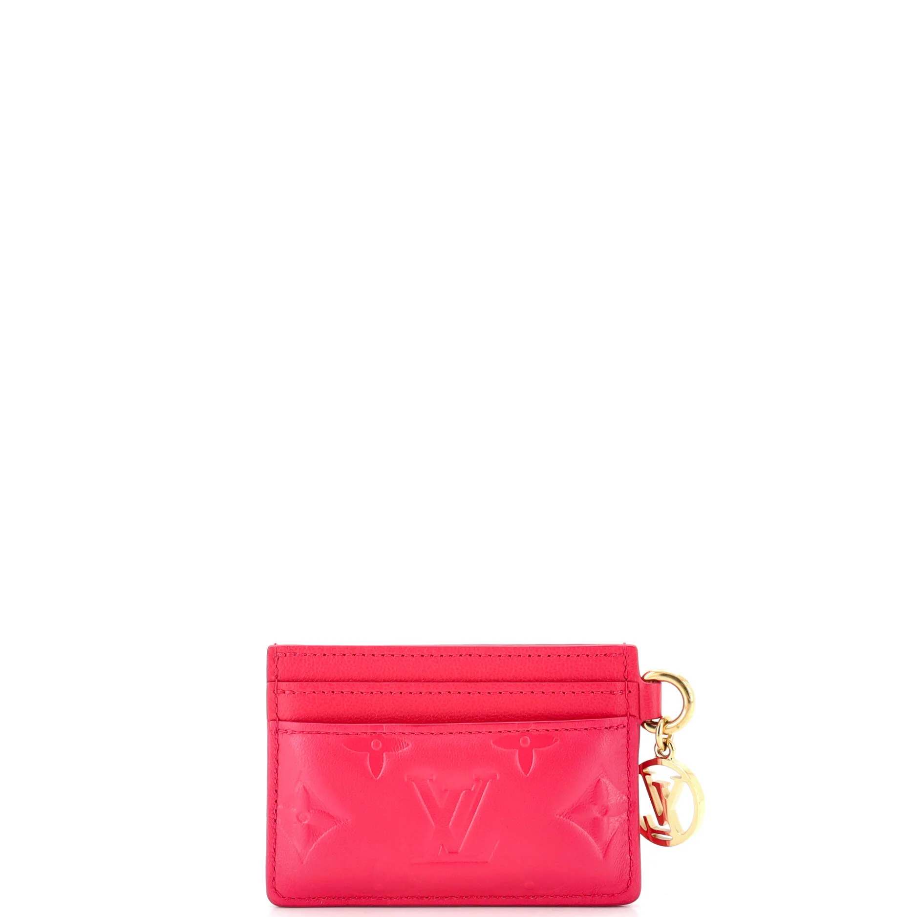 Coussin Card Holder Monogram Embossed Lambskin - Image 3