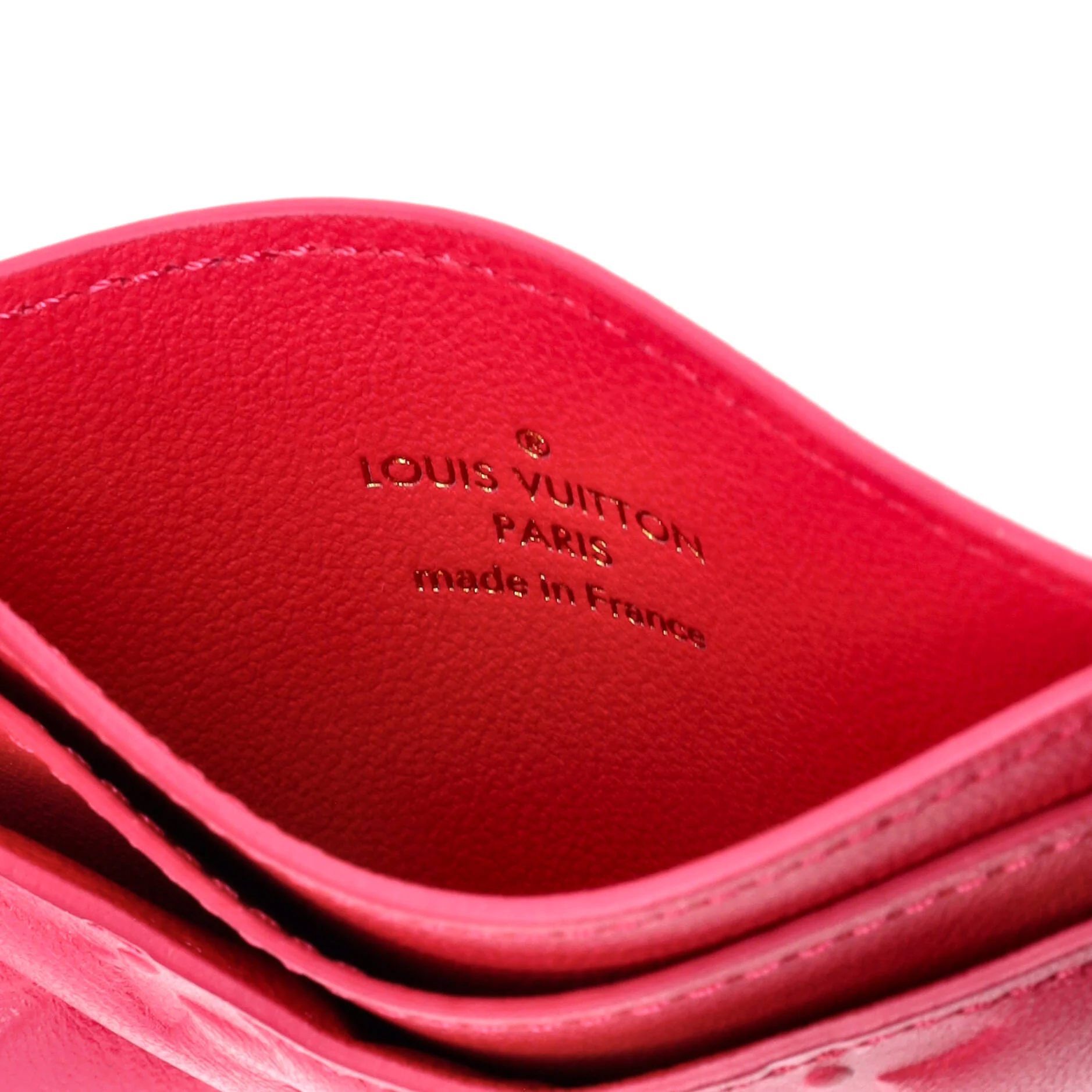 Coussin Card Holder Monogram Embossed Lambskin - Image 6