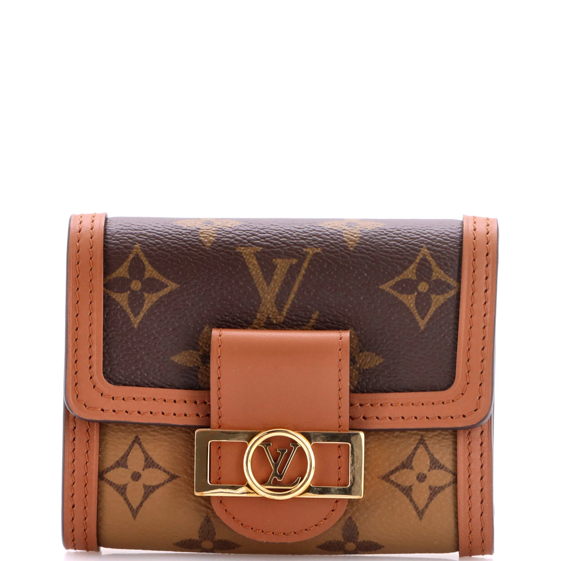 Dauphine Wallet Reverse Monogram Canvas Compact