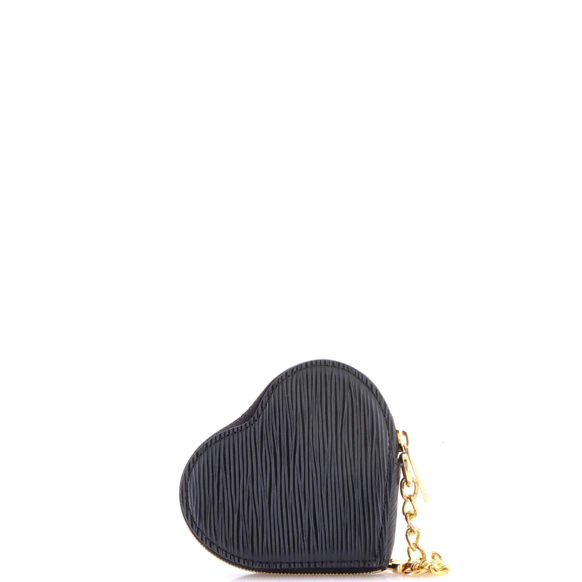 Heart Coin Purse Love Lock Epi Leather - Image 3