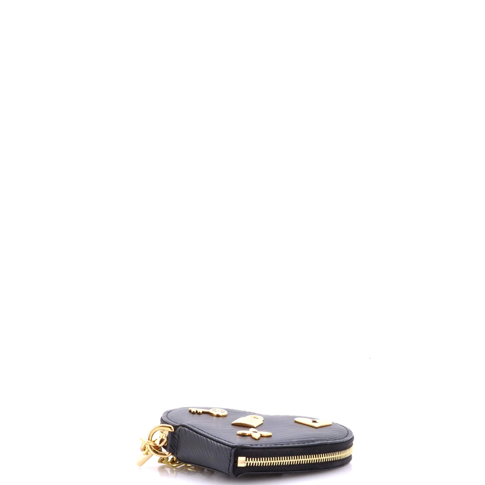Heart Coin Purse Love Lock Epi Leather - Image 4