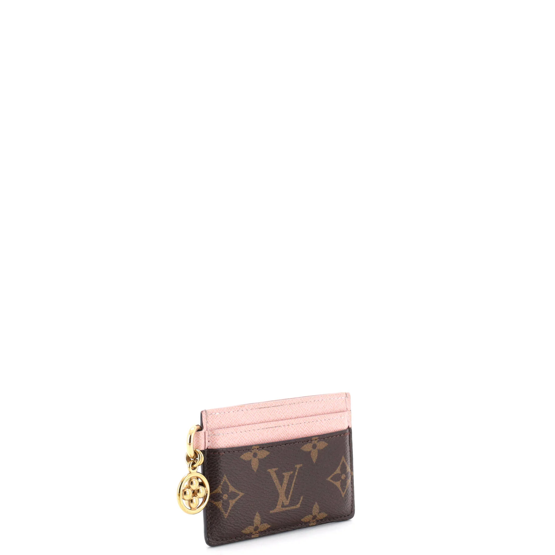 LV Charms Card Holder Monogram Canvas and Leather - Image 2