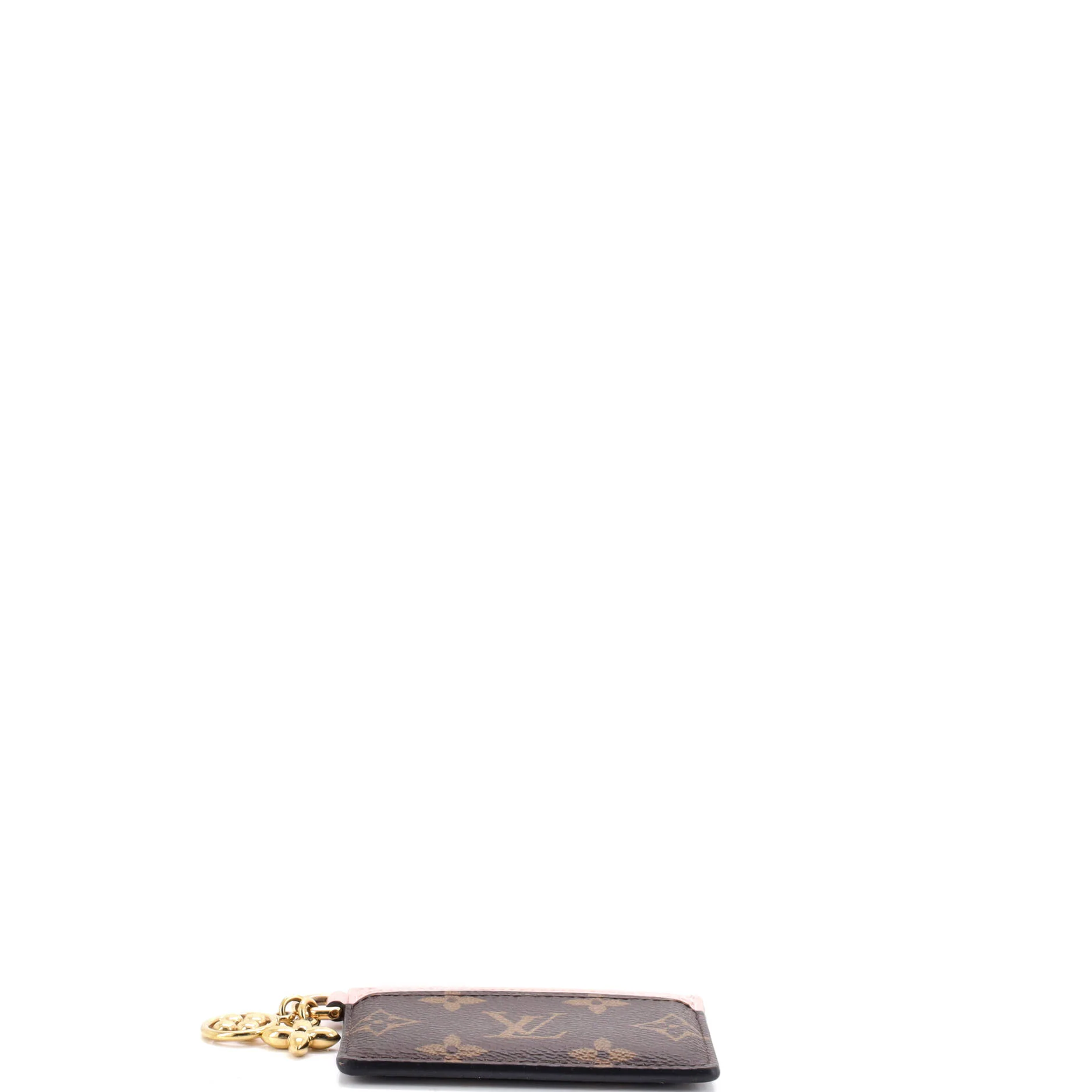 LV Charms Card Holder Monogram Canvas and Leather - Image 4