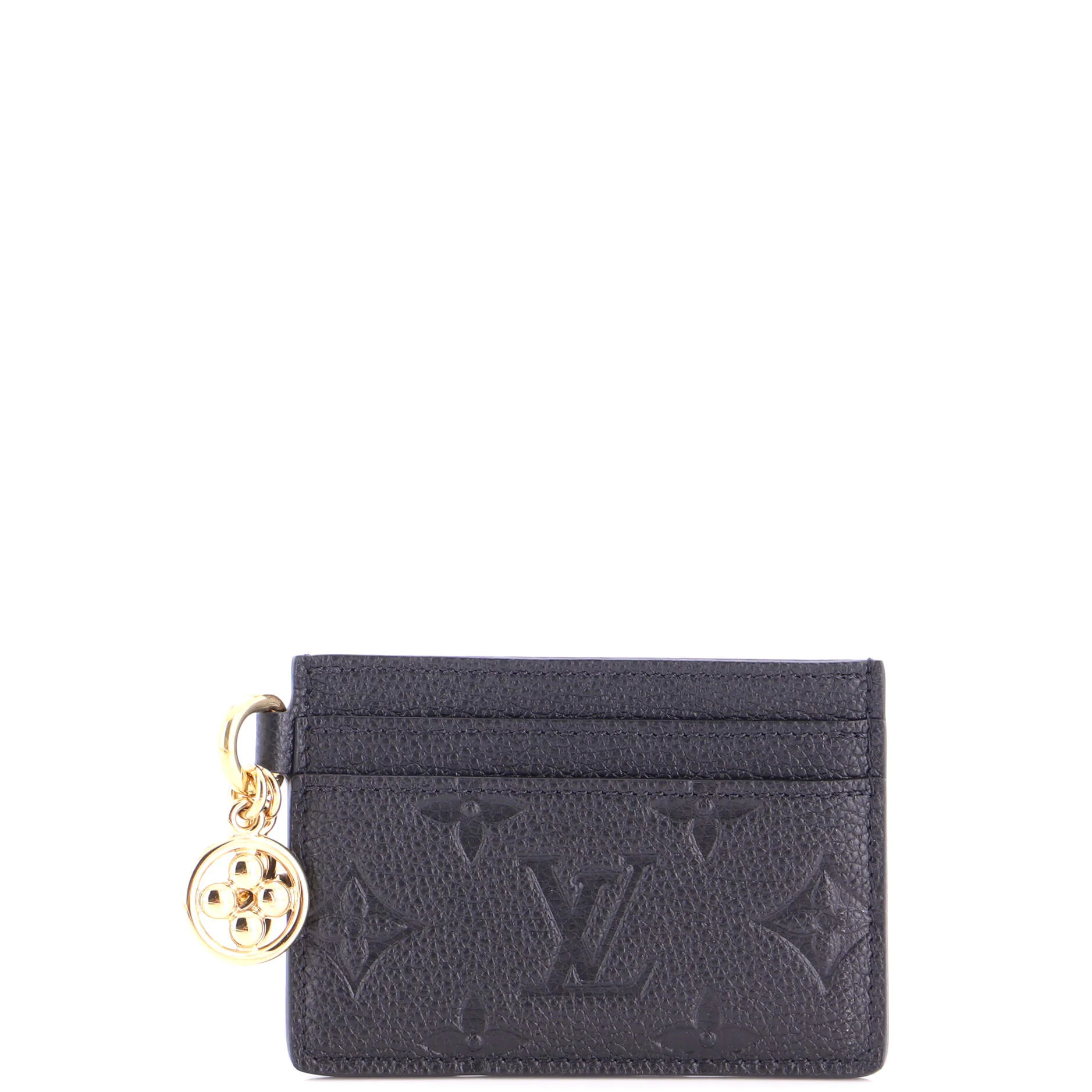 LV Charms Card Holder Monogram Empreinte Leather