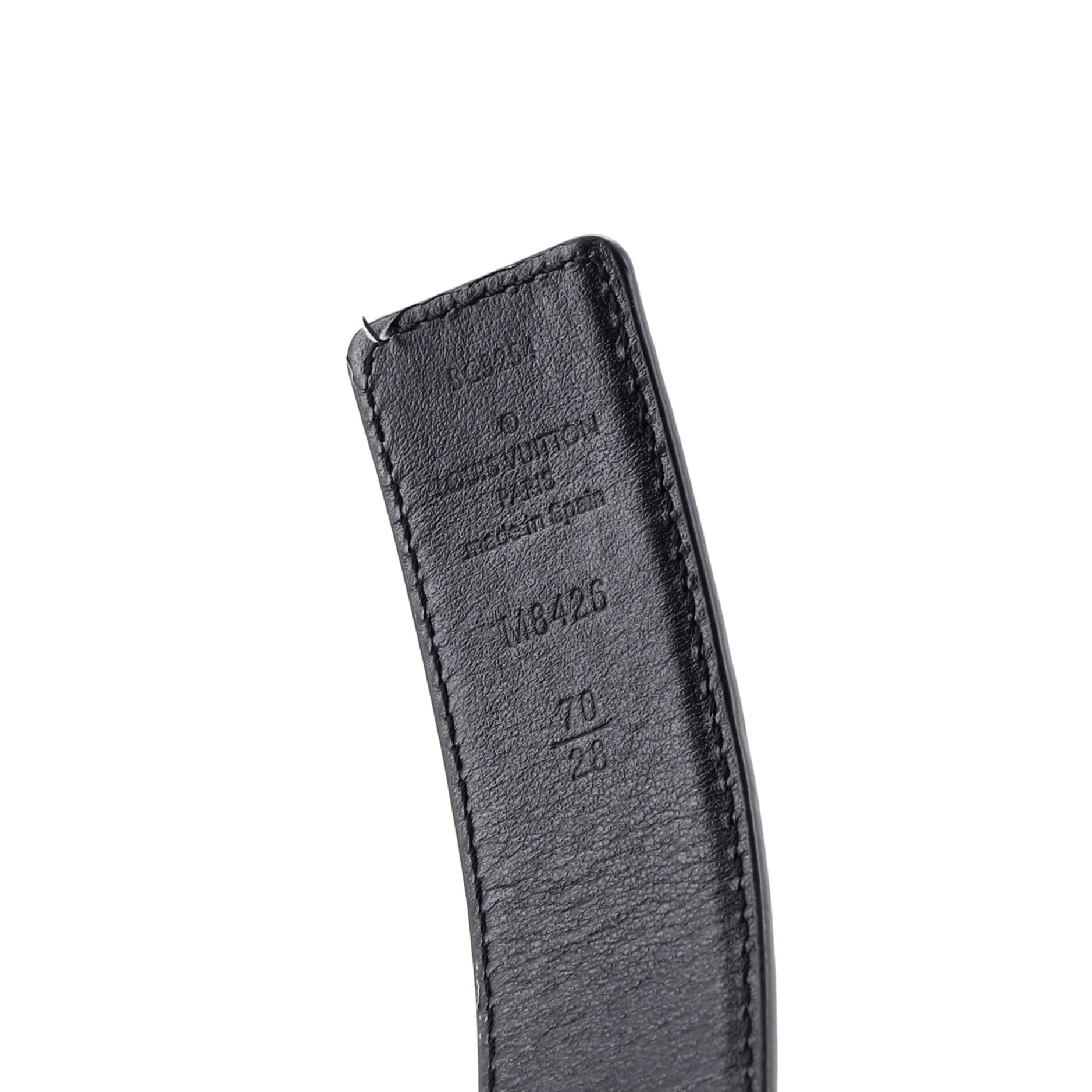 LV Initiales Belt Leather with Metal and Crystals Thin 70 - Image 3