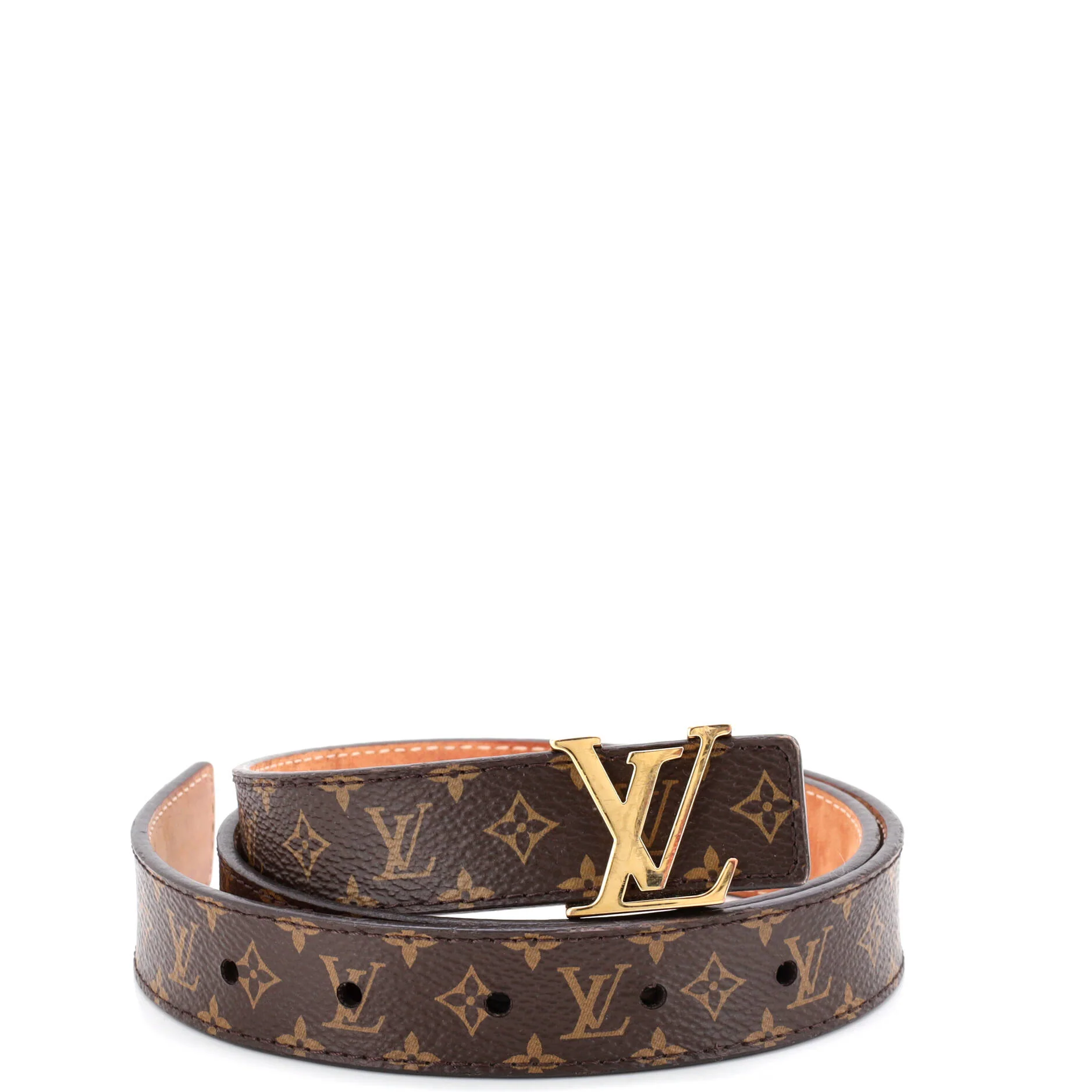 LV Initiales Belt Monogram Canvas Thin