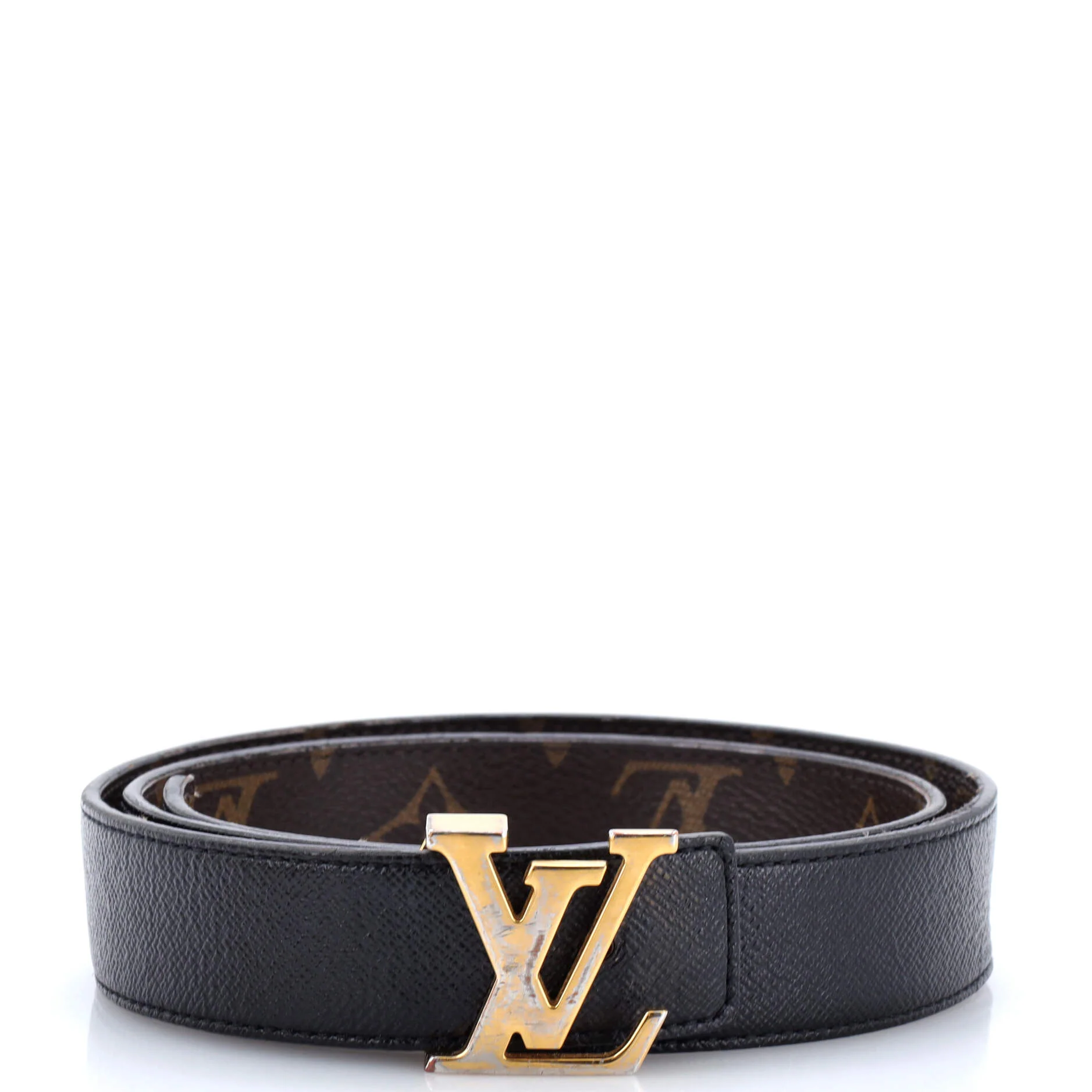 LV Initiales Reversible Belt Monogram Canvas and Leather Medium