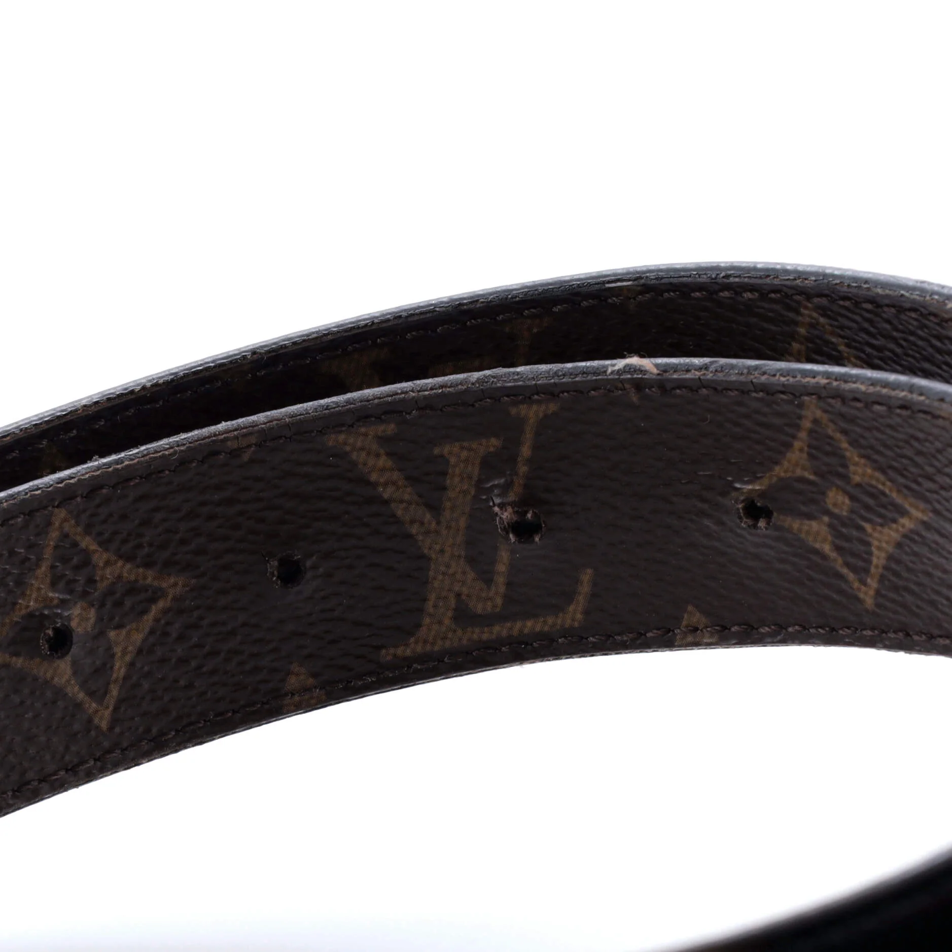 LV Initiales Reversible Belt Monogram Canvas and Leather Medium - Image 3