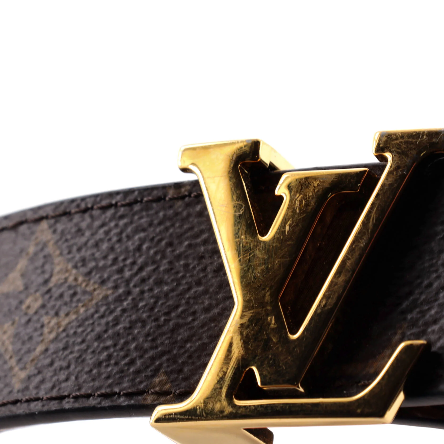 LV Initiales Reversible Belt Monogram Canvas and Leather Thin - Image 4