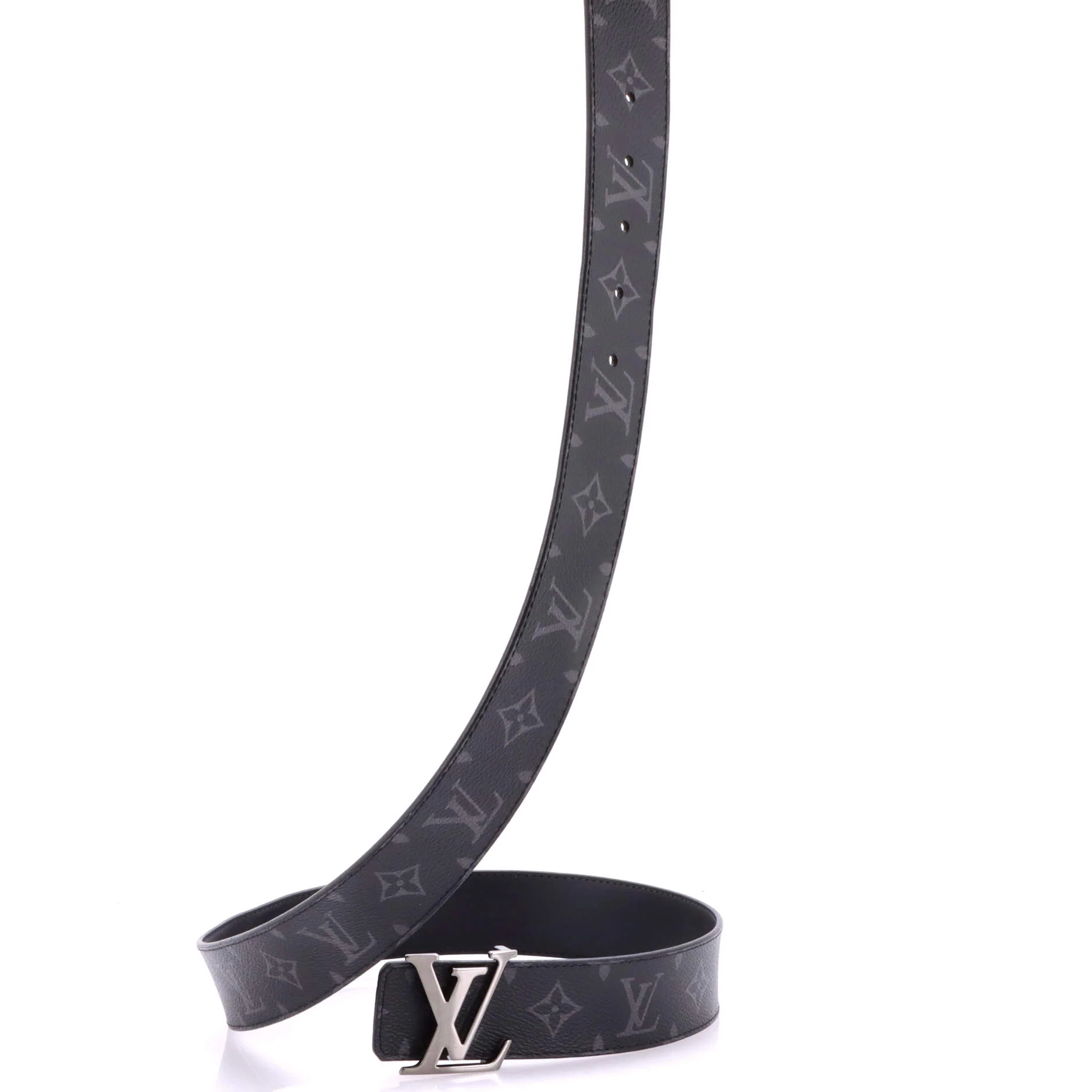 LV Initiales Reversible Belt Monogram Eclipse Canvas and Leather Wide - Image 2