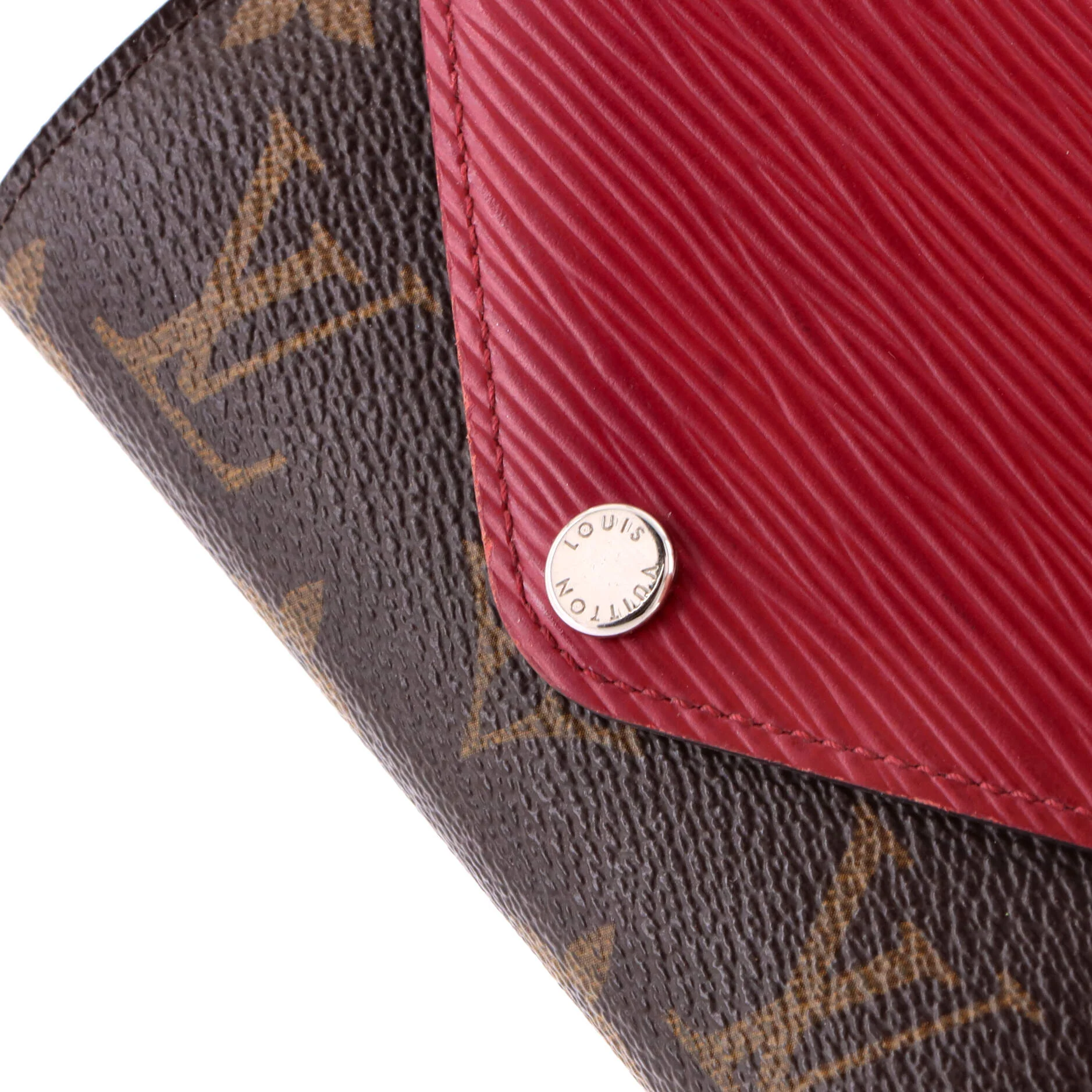 Marie-Lou Wallet Monogram Canvas and Epi Leather Compact - Image 7