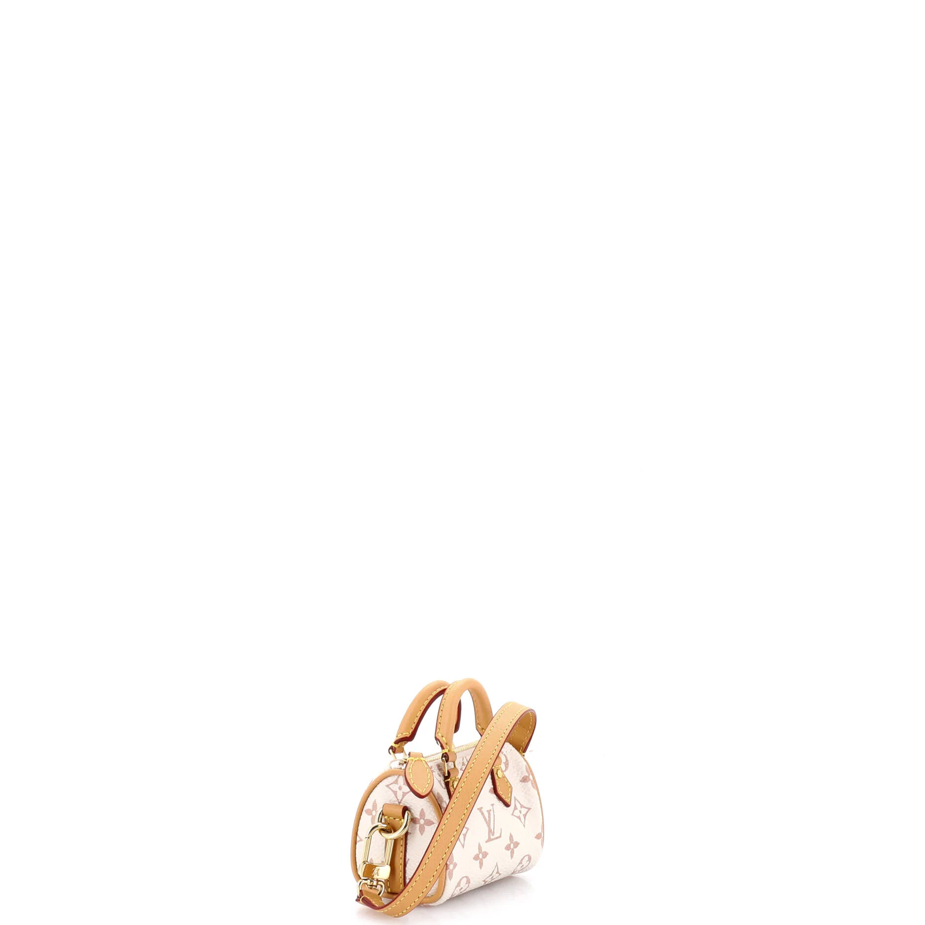 Micro Speedy Bag Charm Monogram Dune Canvas - Image 2