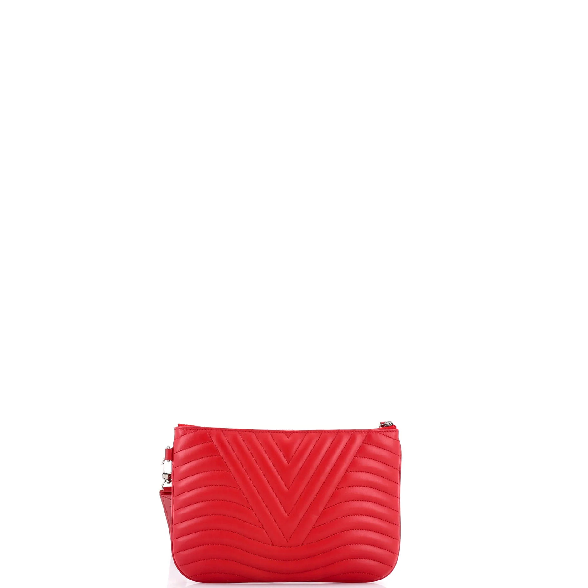 New Wave Zipped Pochette Quilted Leather - Image 3