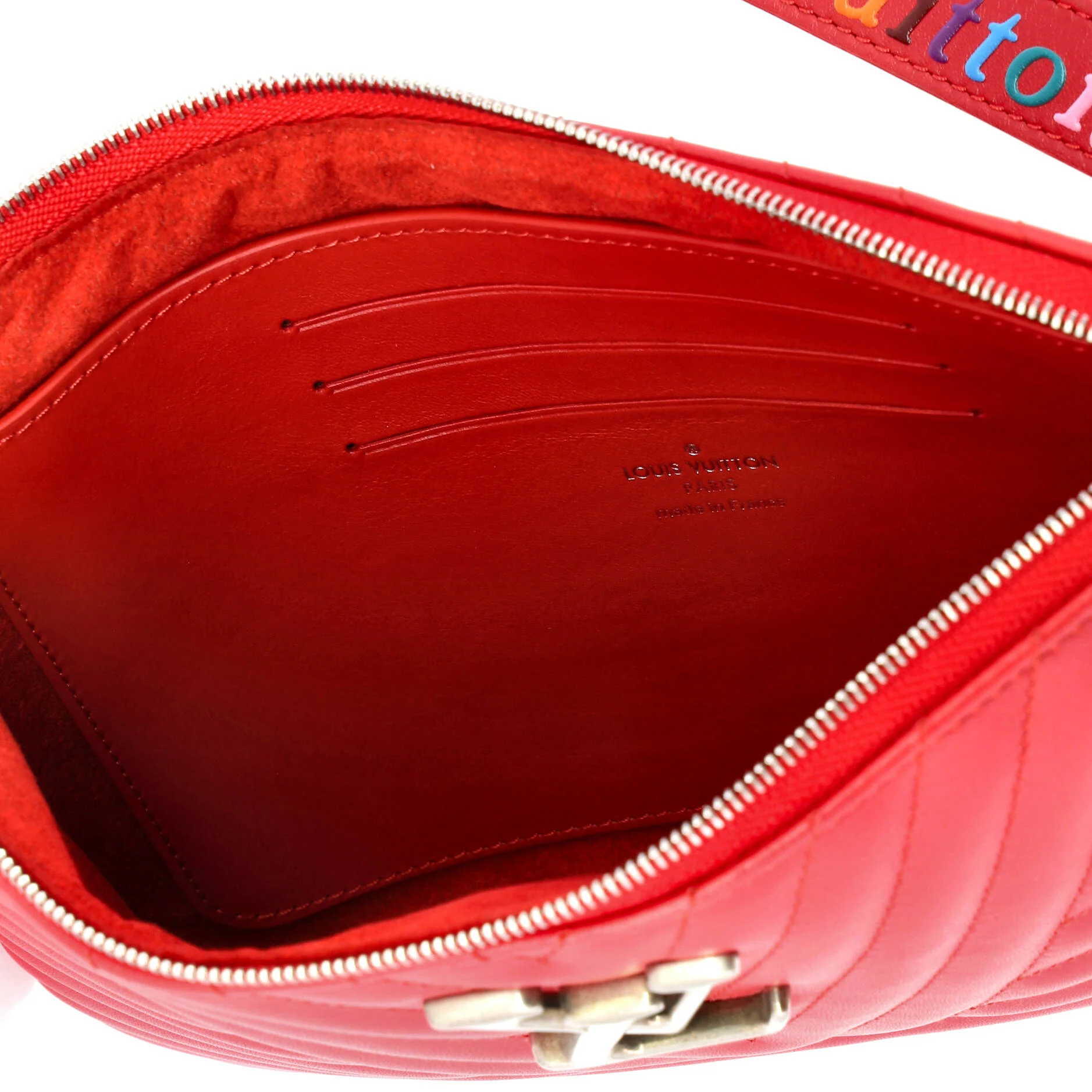 New Wave Zipped Pochette Quilted Leather - Image 6
