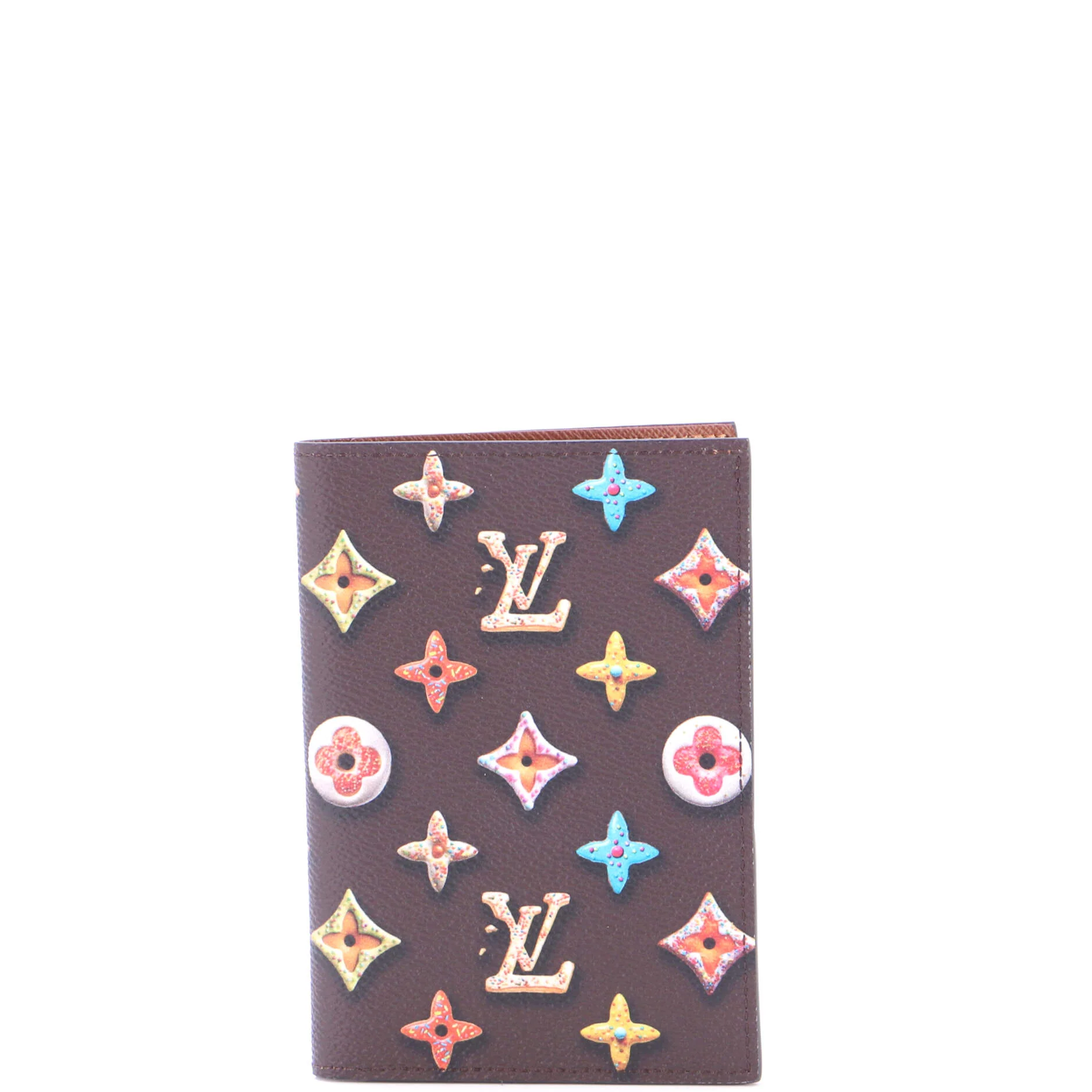 Passport Cover Donuts Monogram Canvas