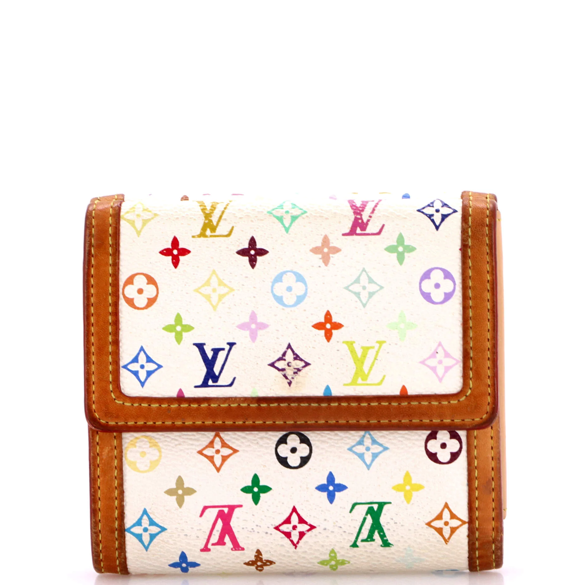Porte-Monnaie Plat Coin Purse Monogram Multicolor