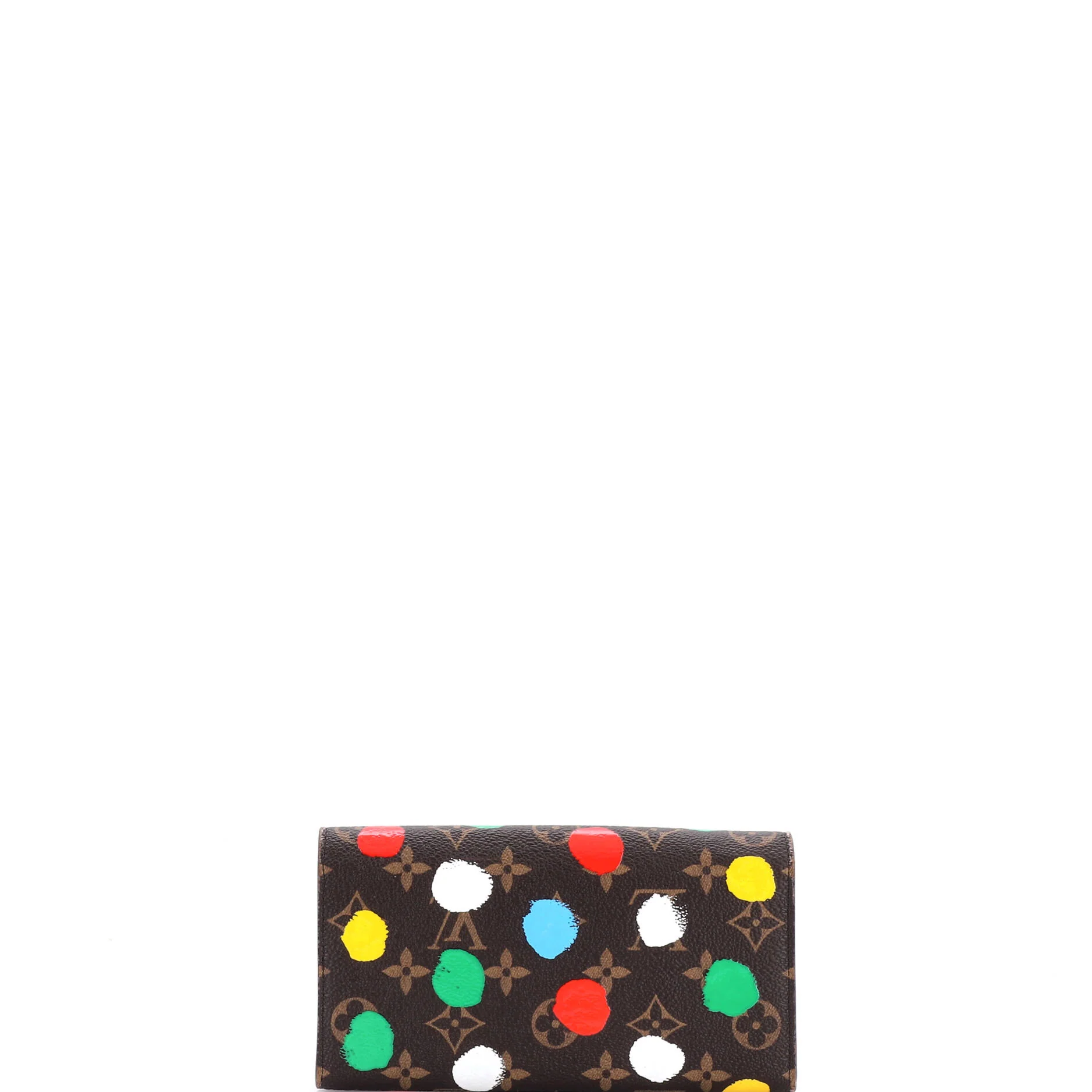 Sarah Wallet NM Yayoi Kusama Painted Dots Monogram Canvas - Image 3
