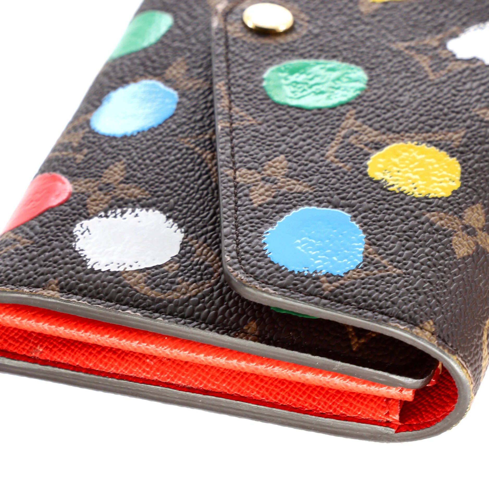 Sarah Wallet NM Yayoi Kusama Painted Dots Monogram Canvas - Image 8