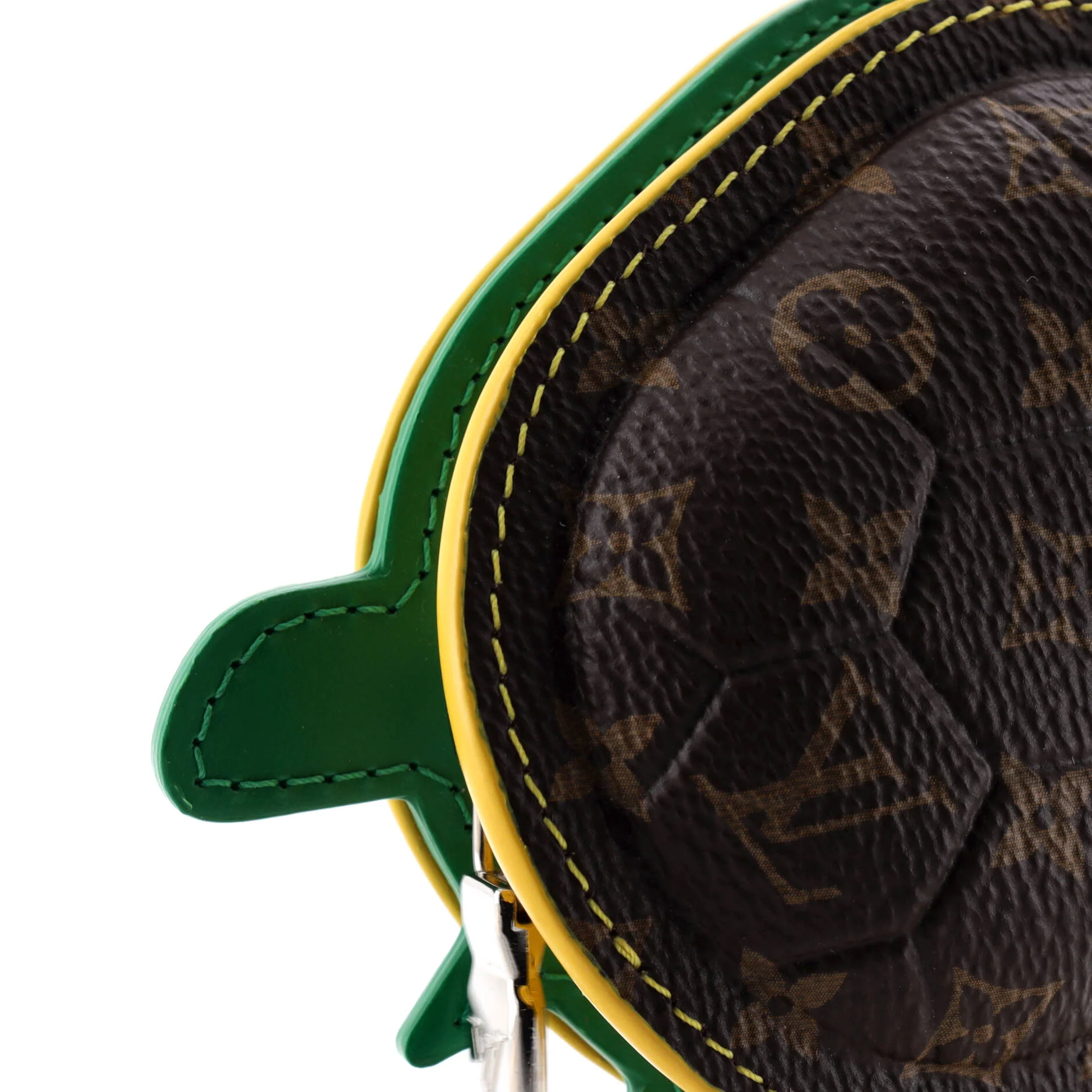 Turtle Pouch Bag Charm Monogram Canvas with Leather - Image 3