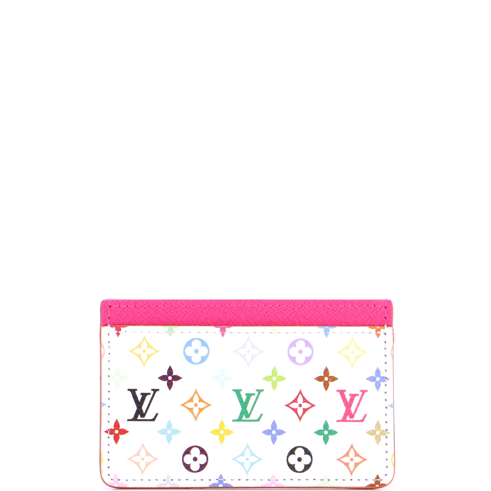 x Takashi Murakami Card Holder Monogram Multicolor with Leather