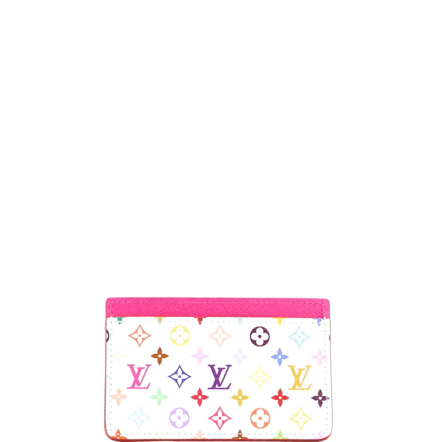 x Takashi Murakami Card Holder Monogram Multicolor with Leather - Image 3
