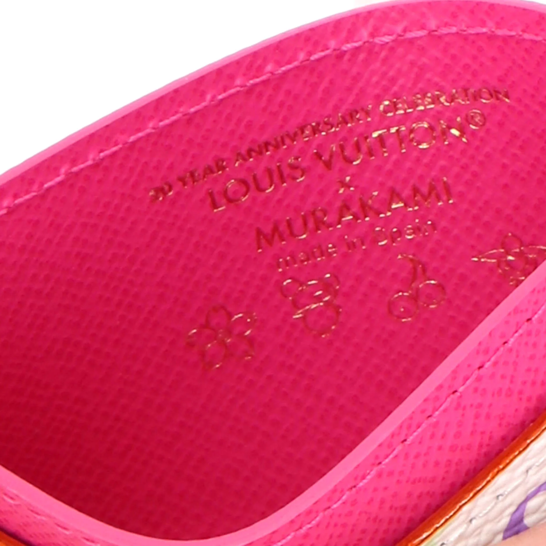 x Takashi Murakami Card Holder Monogram Multicolor with Leather - Image 7