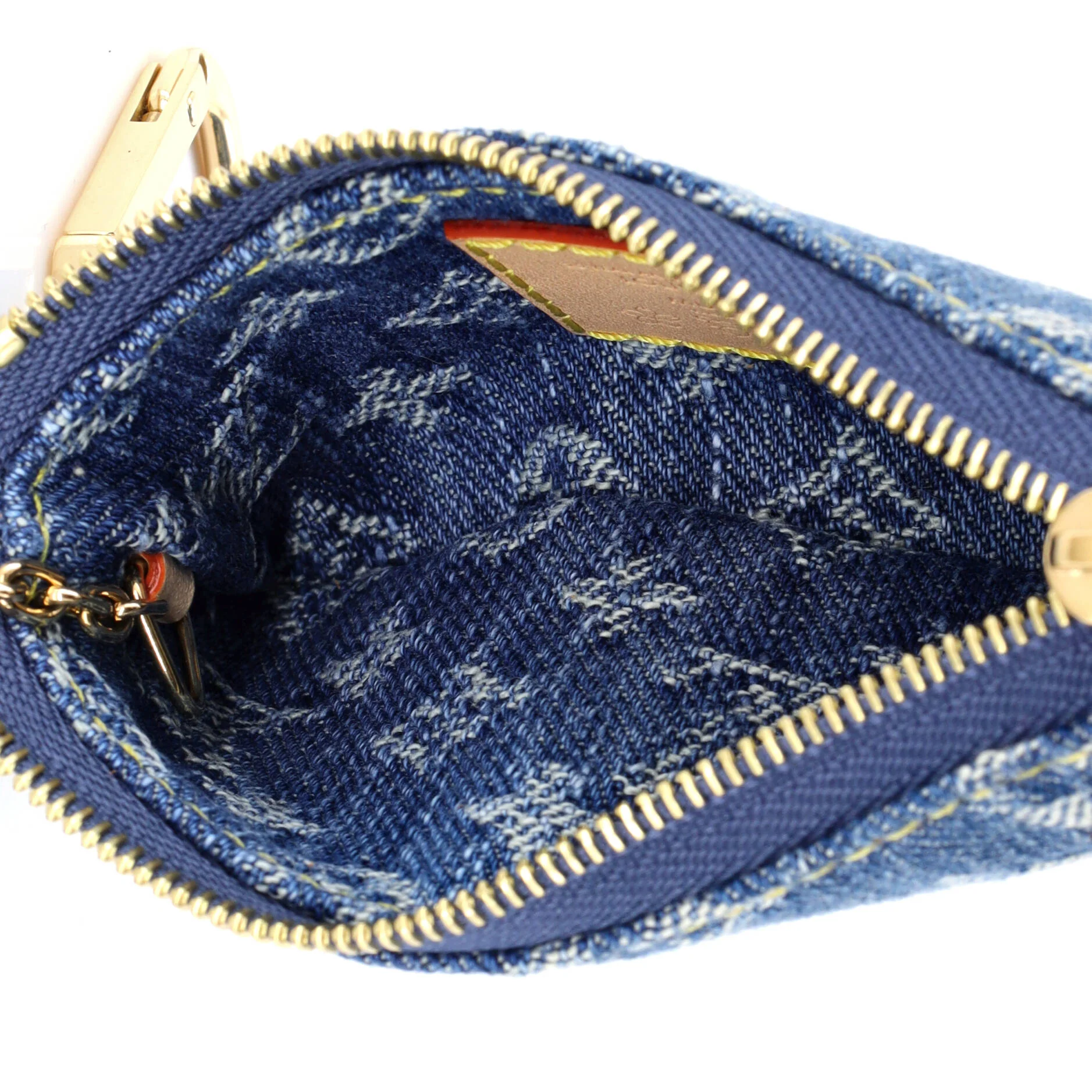 x Takashi Murakami Key Pouch Limited Edition Monogram Cerises Denim - Image 5