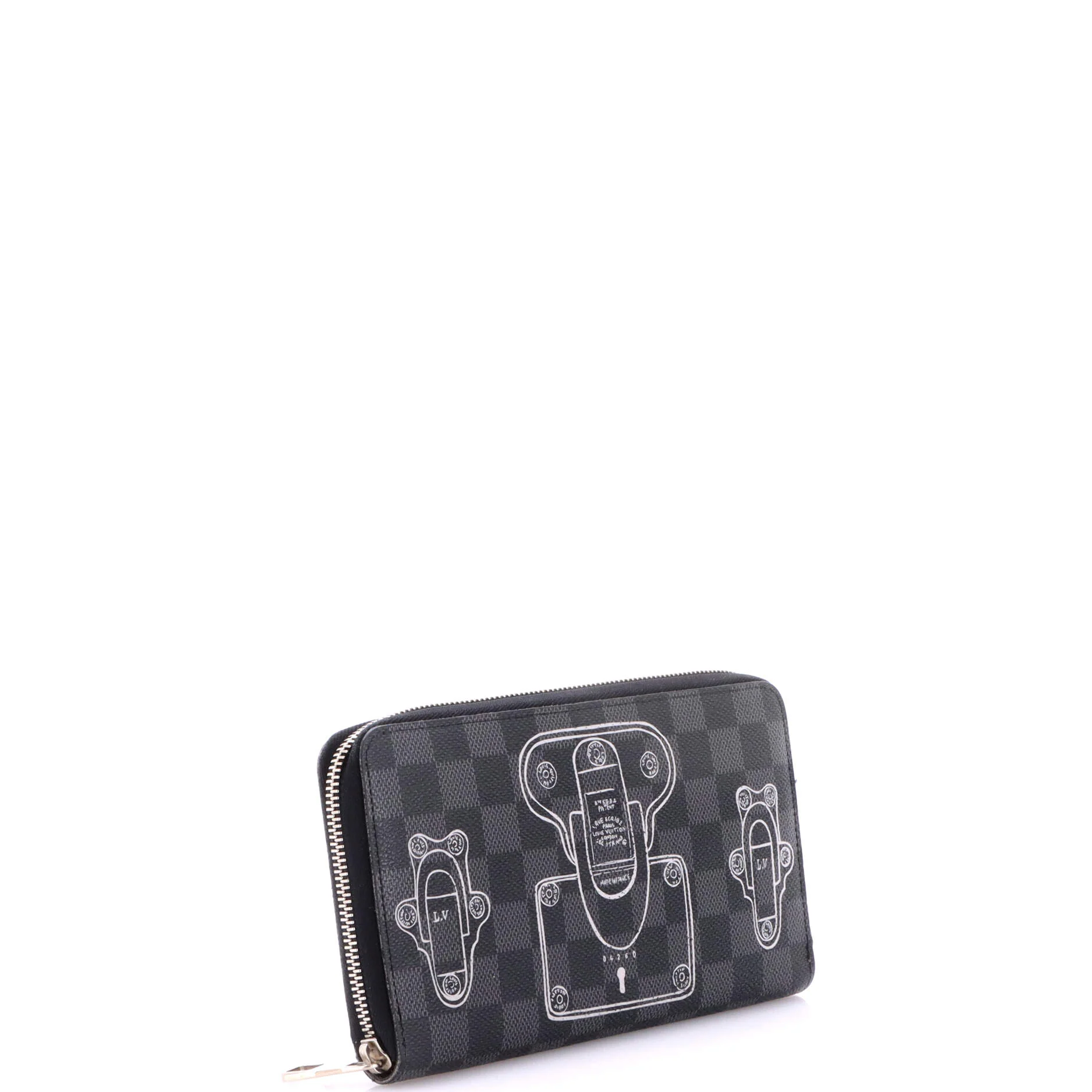 Zippy Organizer Limited Edition Trunks and Locks Damier Graphite - Image 2