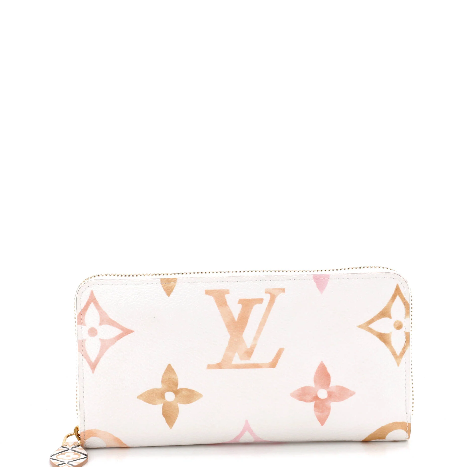 Zippy Wallet By The Pool Monogram Watercolor Giant