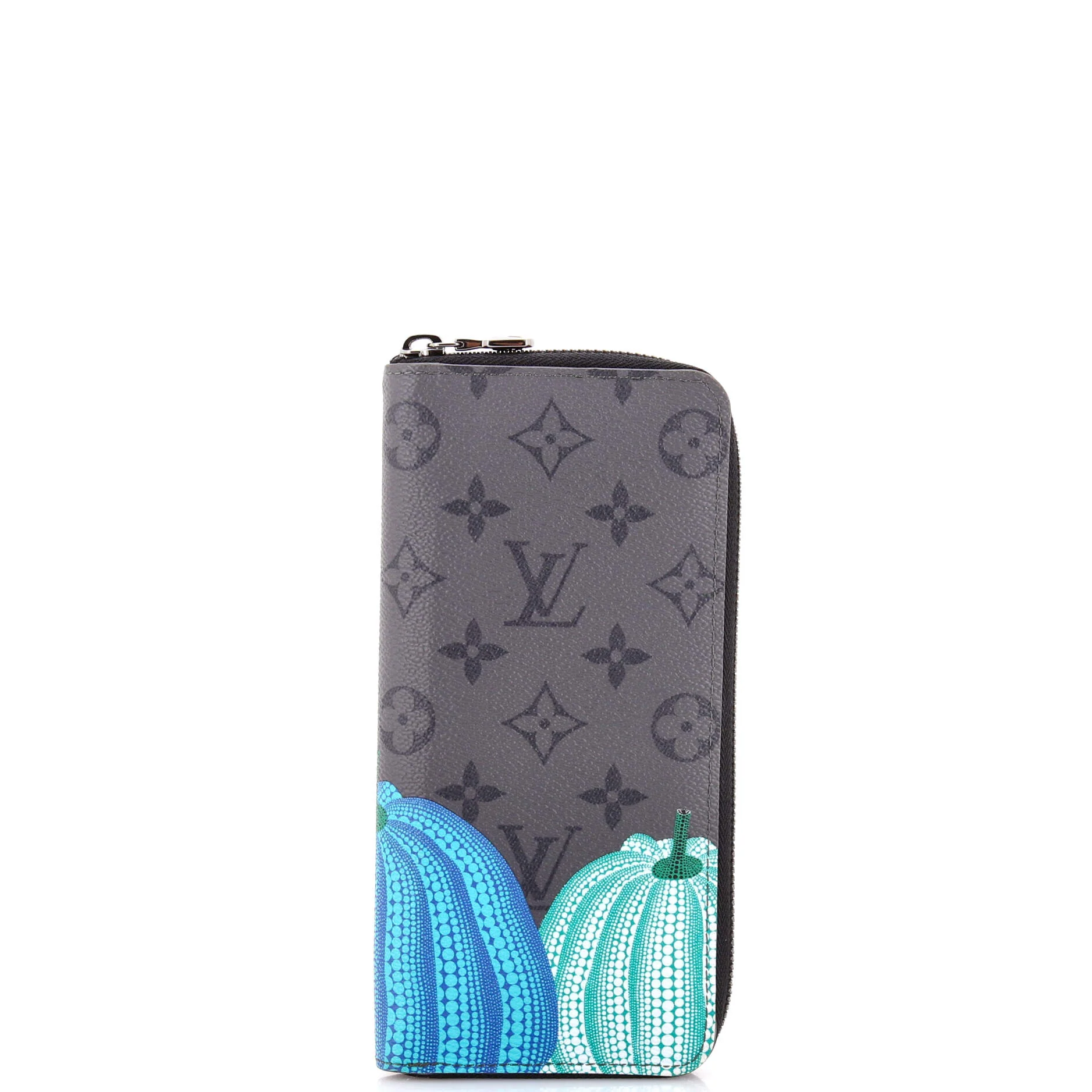 Zippy Wallet Yayoi Kusama Pumpkins Reverse Monogram Eclipse Canvas Vertical