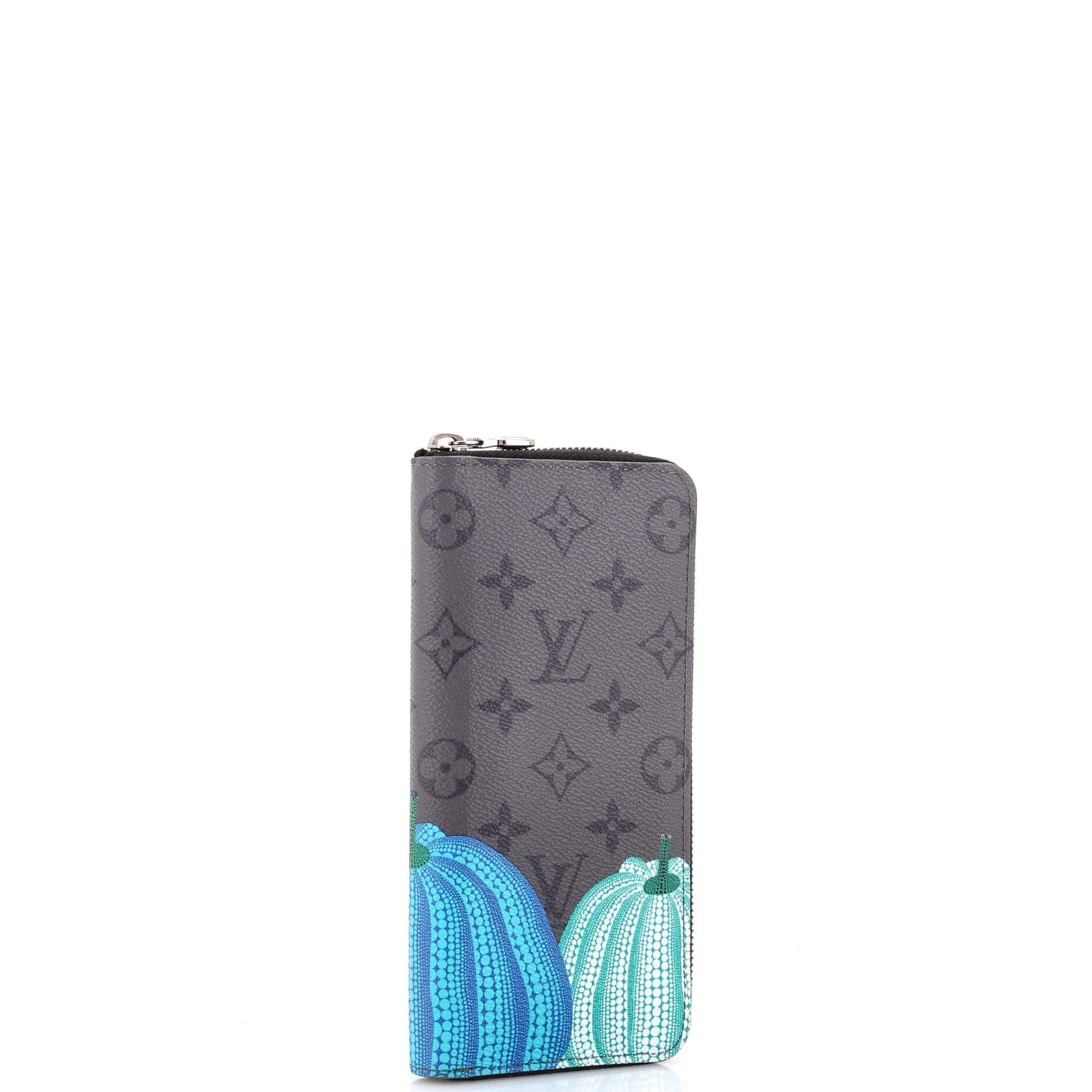Zippy Wallet Yayoi Kusama Pumpkins Reverse Monogram Eclipse Canvas Vertical - Image 2