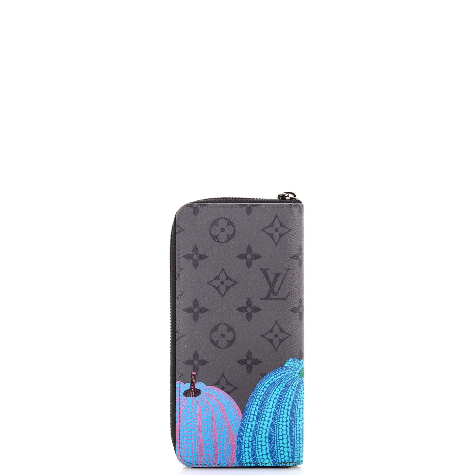 Zippy Wallet Yayoi Kusama Pumpkins Reverse Monogram Eclipse Canvas Vertical - Image 3