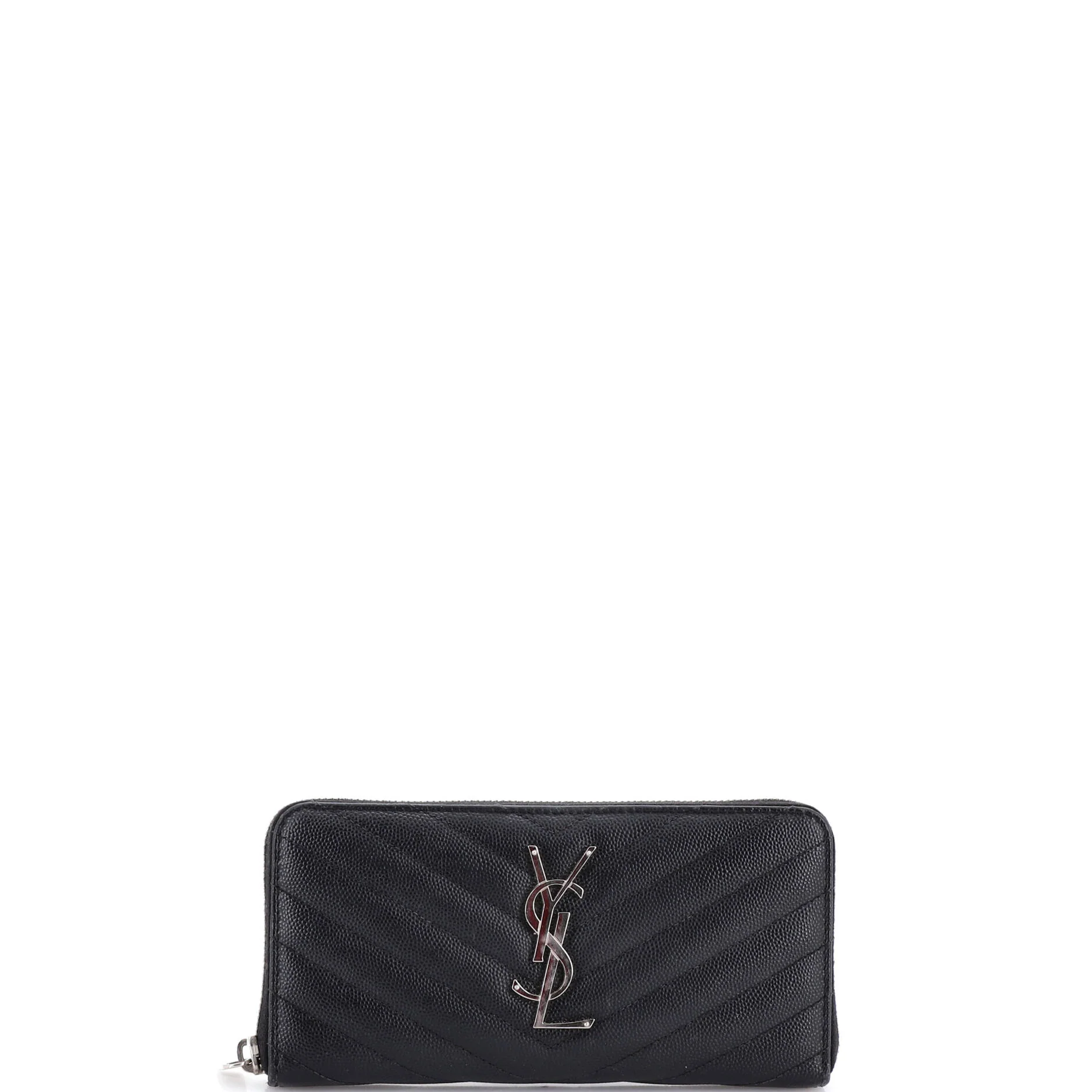 Classic Monogram Zip Around Wallet Matelasse Chevron Leather