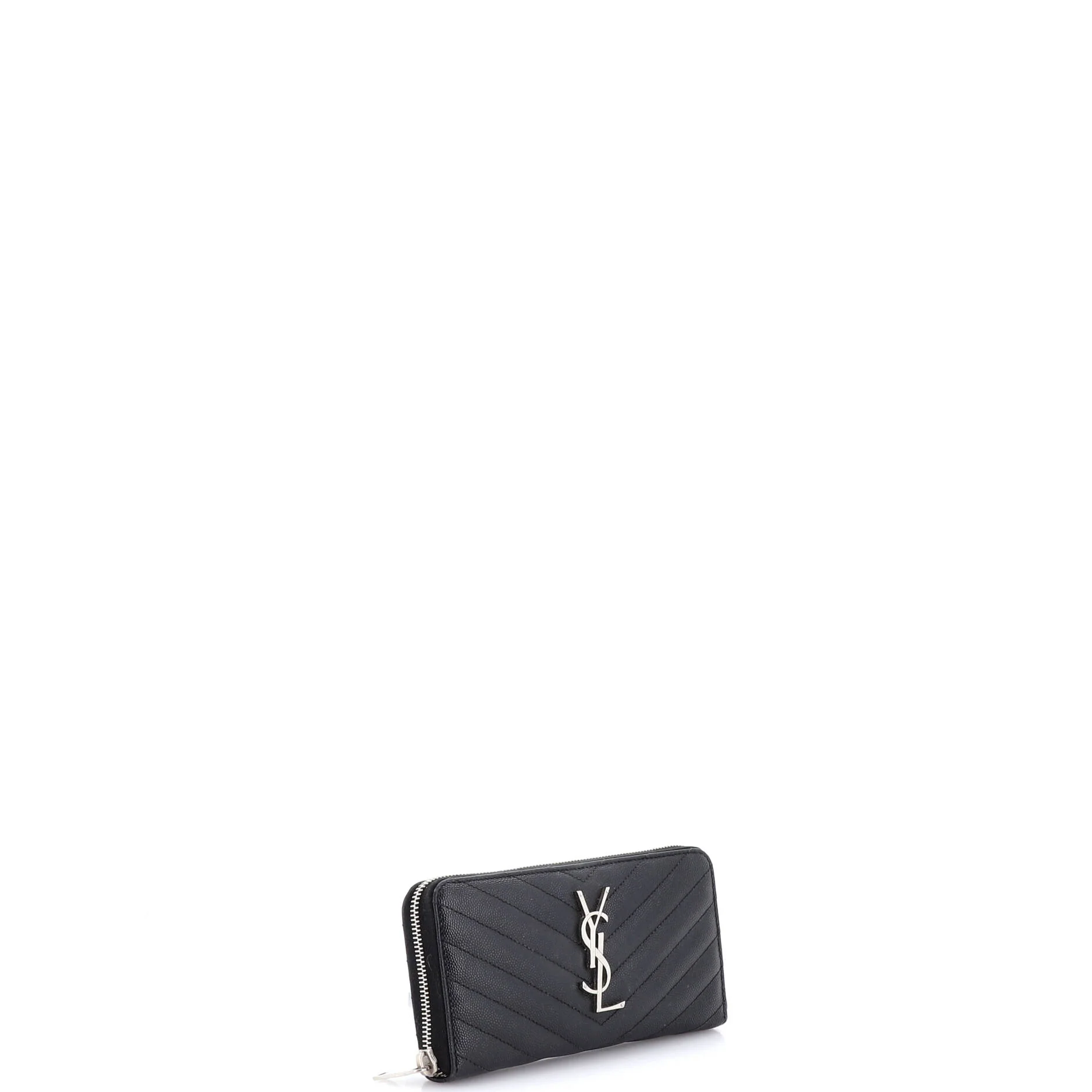Classic Monogram Zip Around Wallet Matelasse Chevron Leather - Image 2