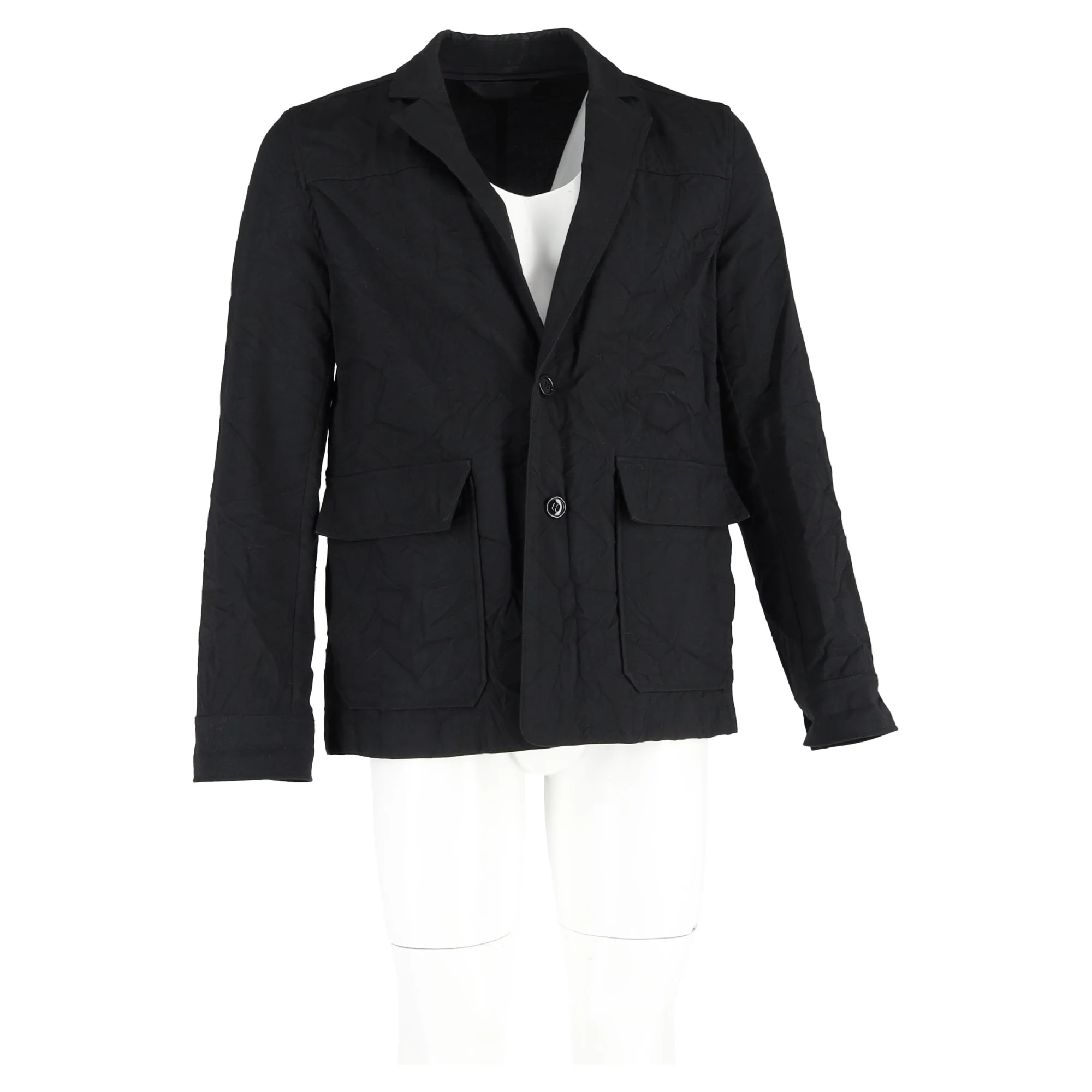 Men's Acne Studios Workwear Tailored Jacket In Black Cotton - Image 4