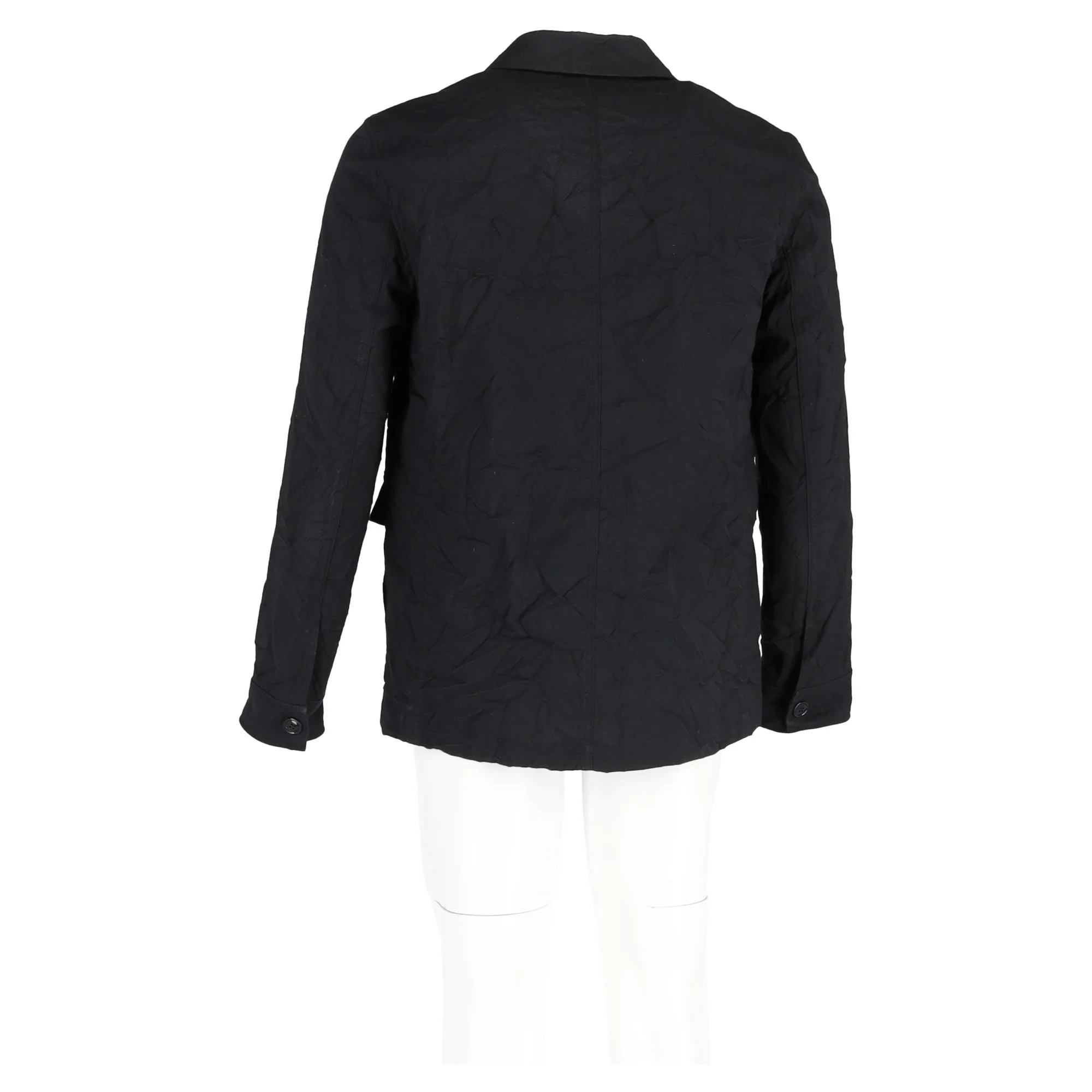 Men's Acne Studios Workwear Tailored Jacket In Black Cotton - Image 6