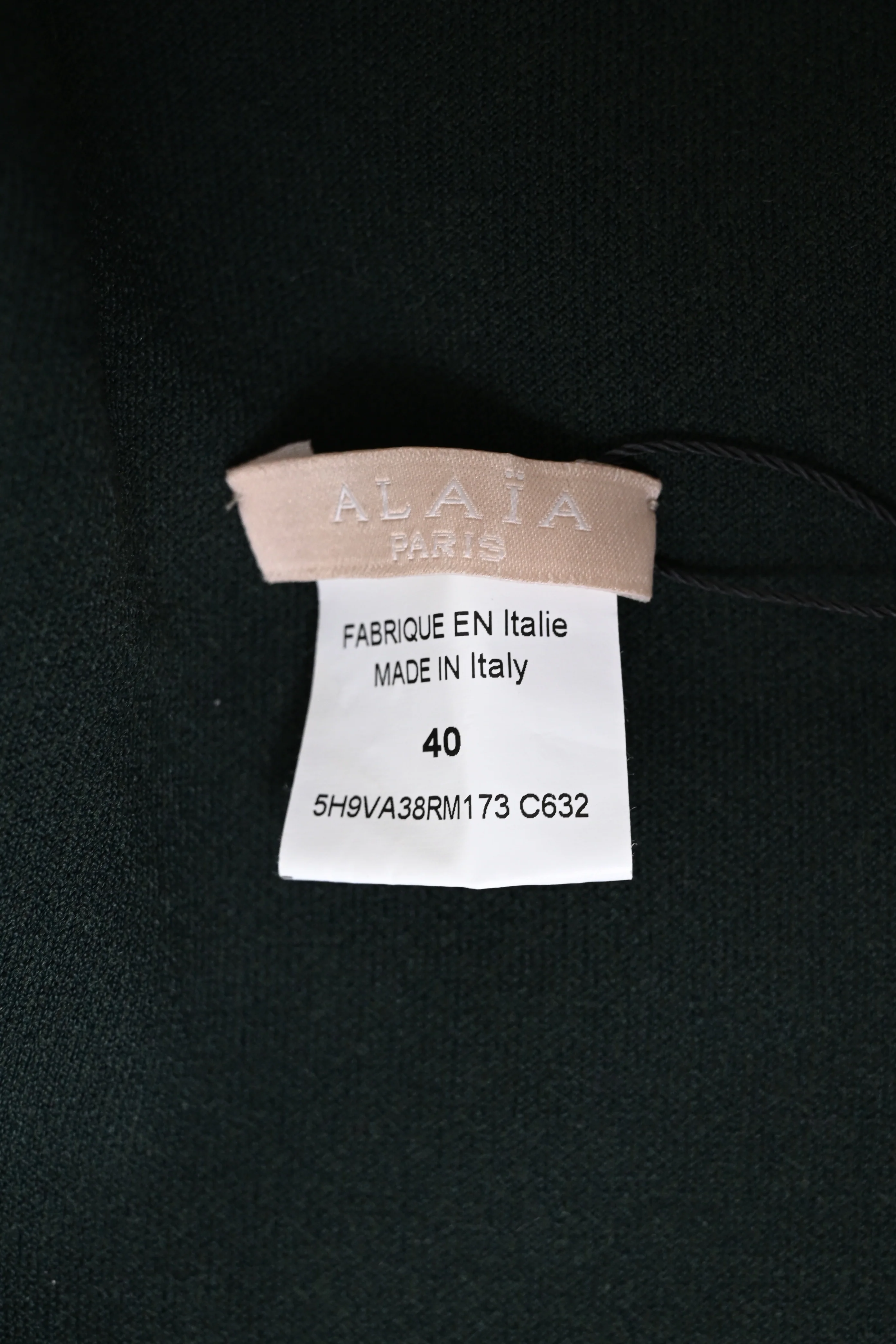 Women's Alaïa Patterned Zip-Up Cardigan in Black Wool - Image 9