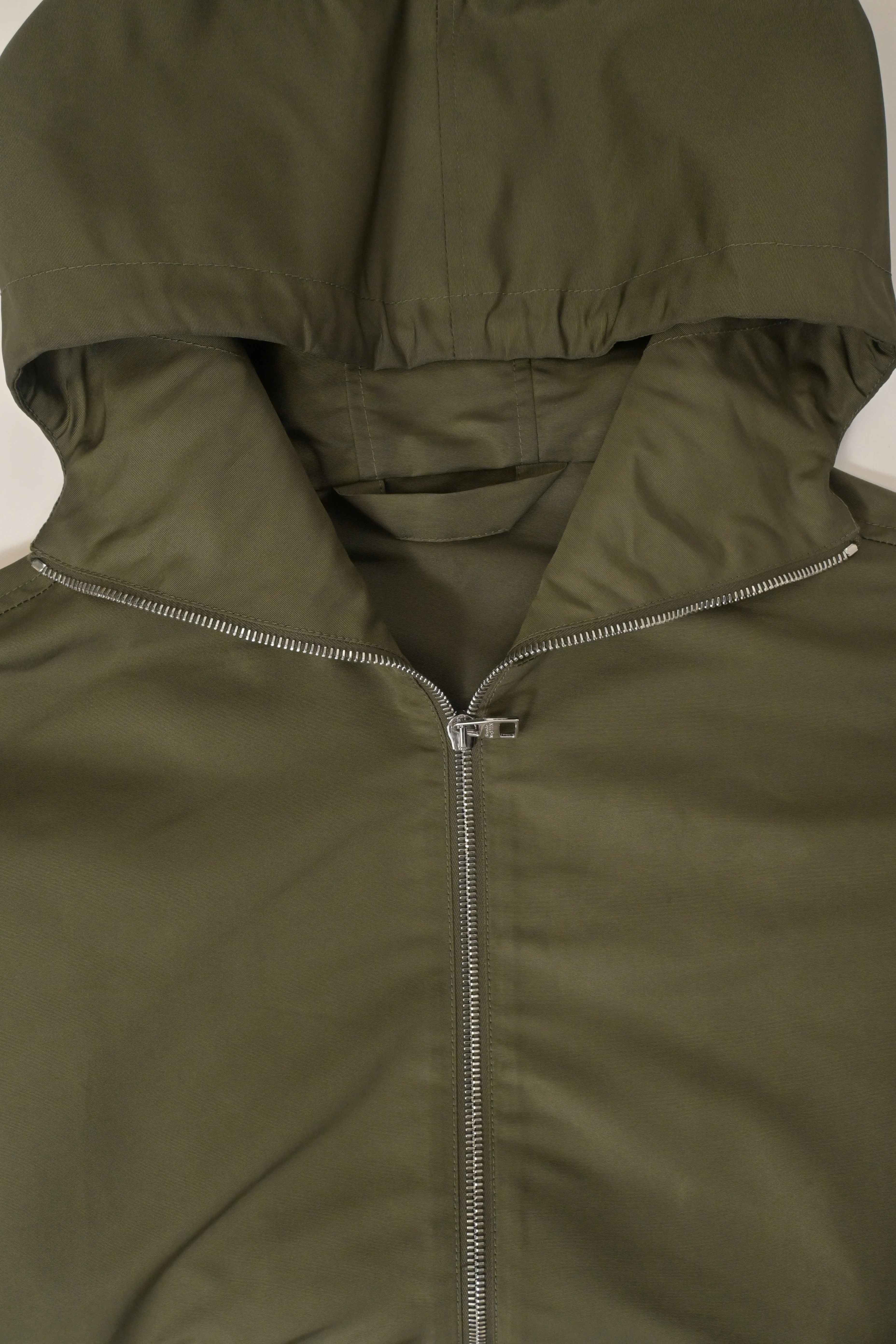 Men's Alexander McQueen Blake Illustration Hooded Jacket in Olive Green Polyester - Image 9