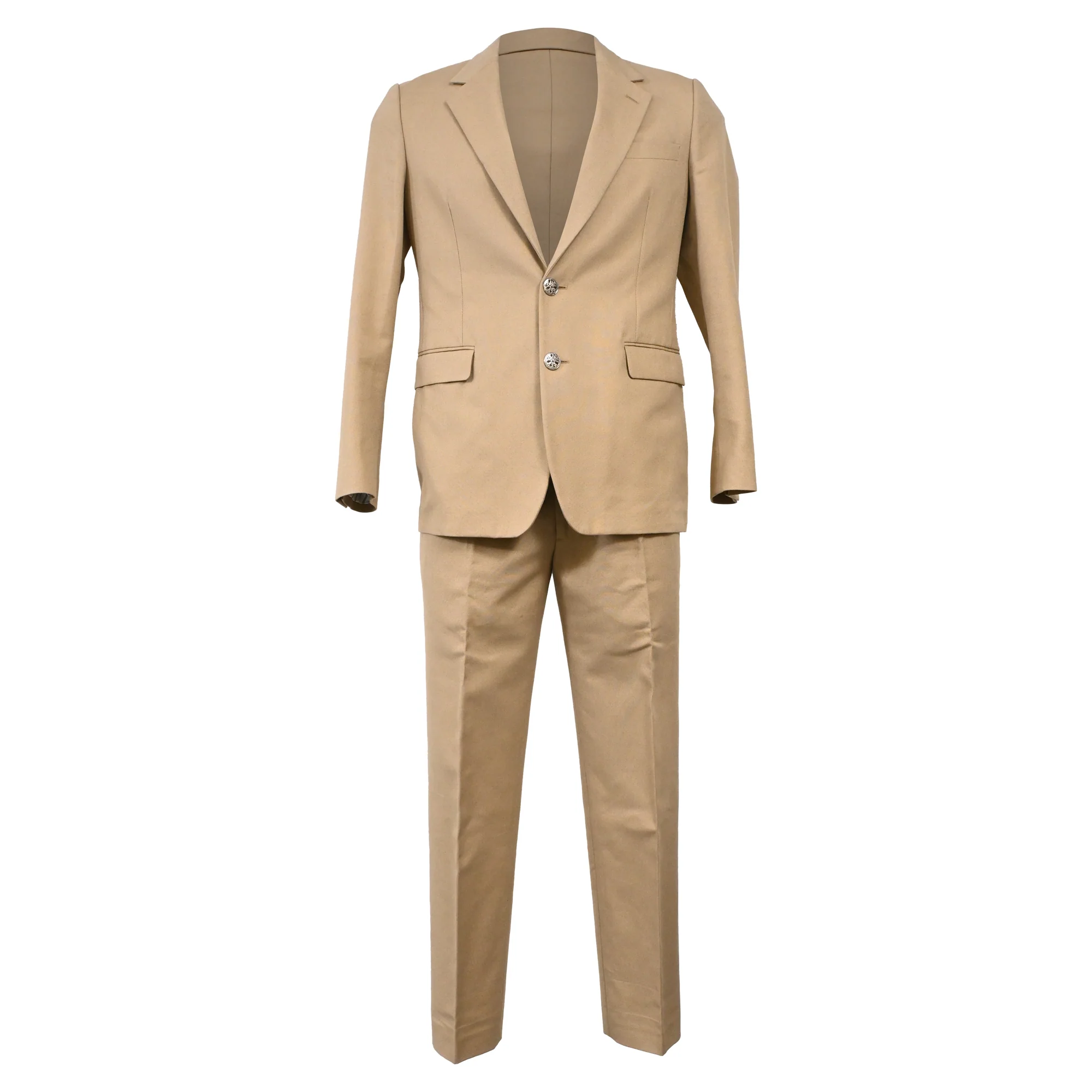 Men's Alexander McQueen Two Piece Suit in Beige Cotton