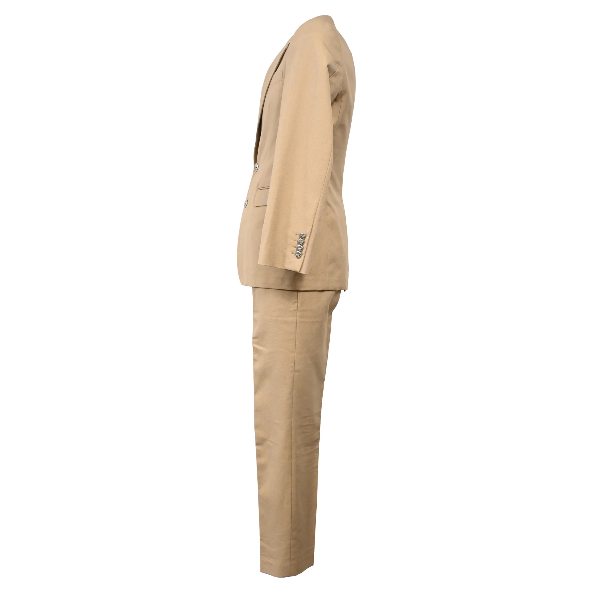Men's Alexander McQueen Two Piece Suit in Beige Cotton - Image 3