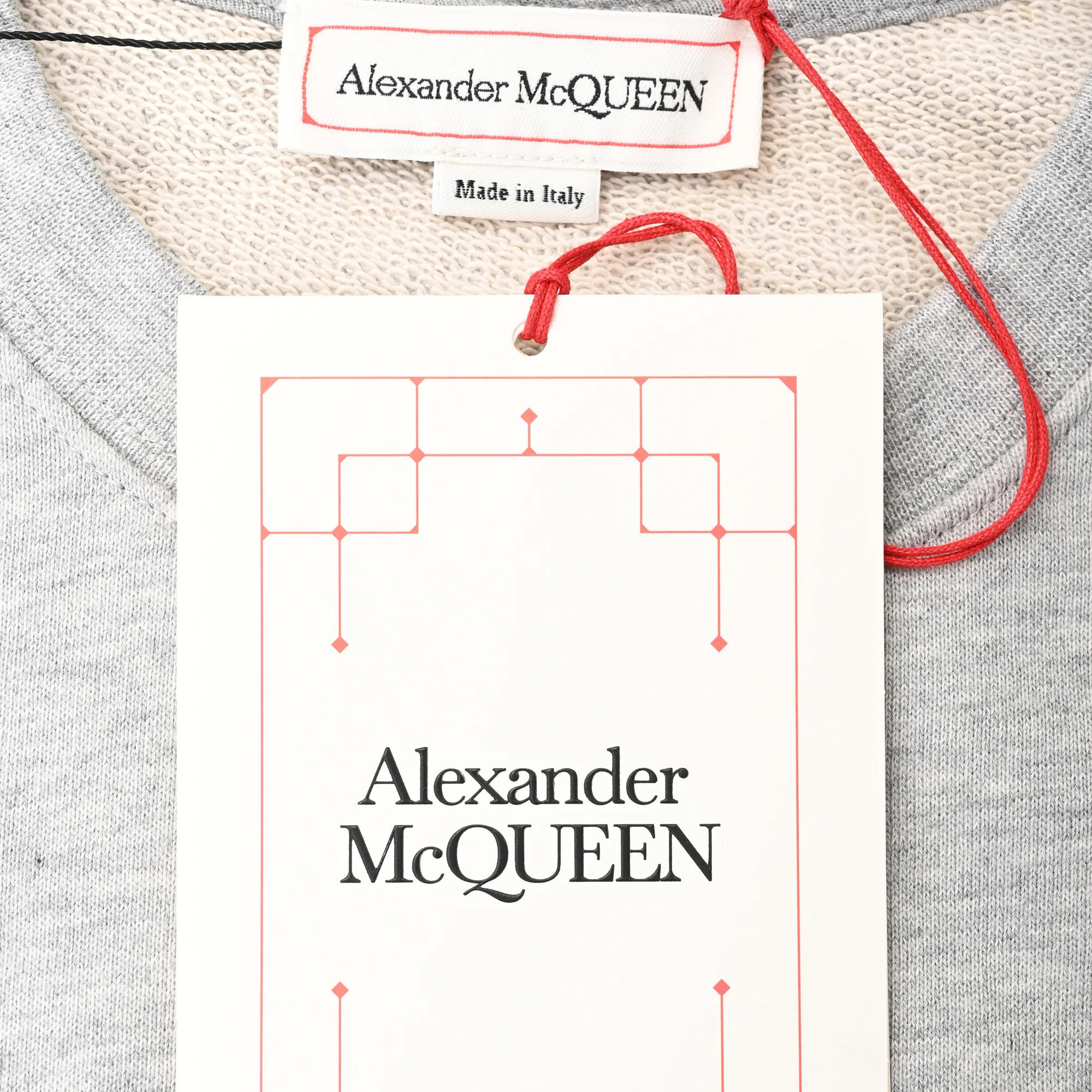 Men's Alexander Mcqueen Graffiti Sweatshirt in Grey Cotton - Image 5