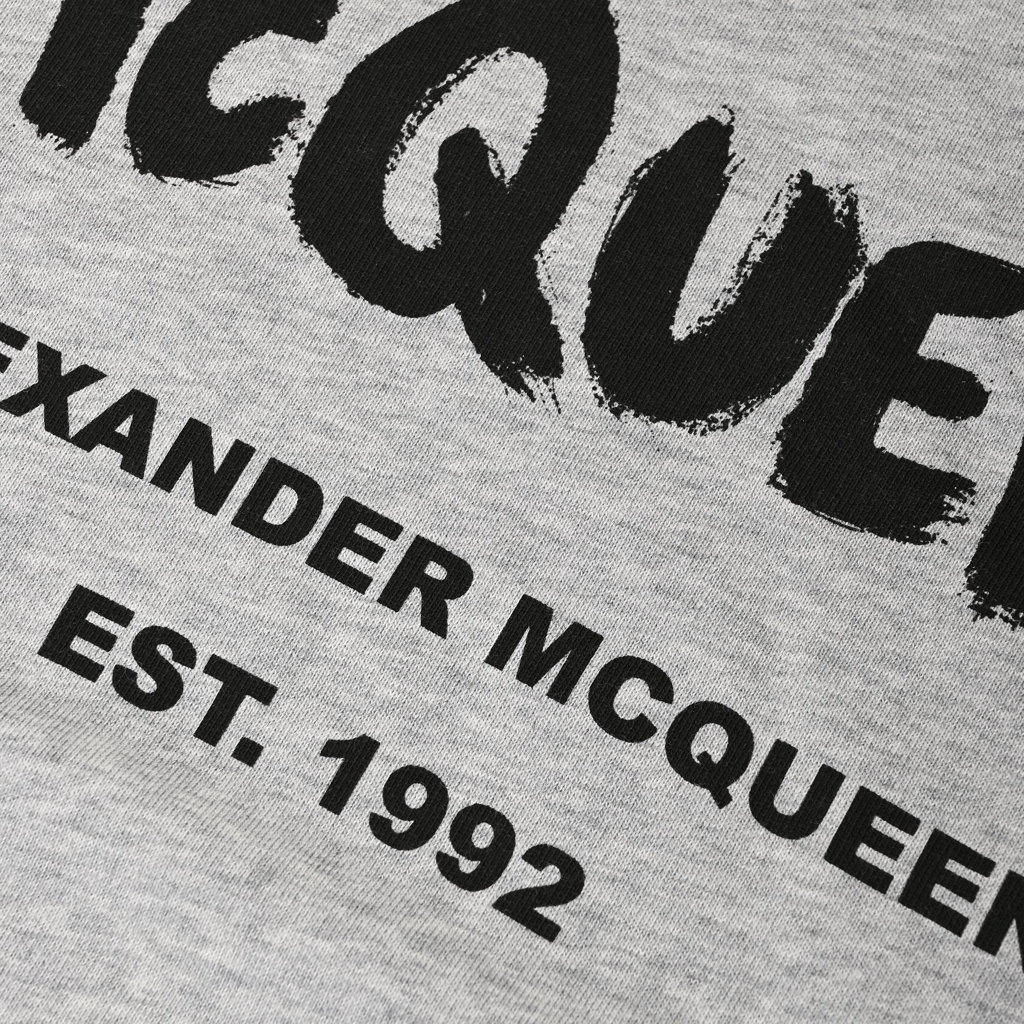Men's Alexander Mcqueen Graffiti Sweatshirt in Grey Cotton - Image 9
