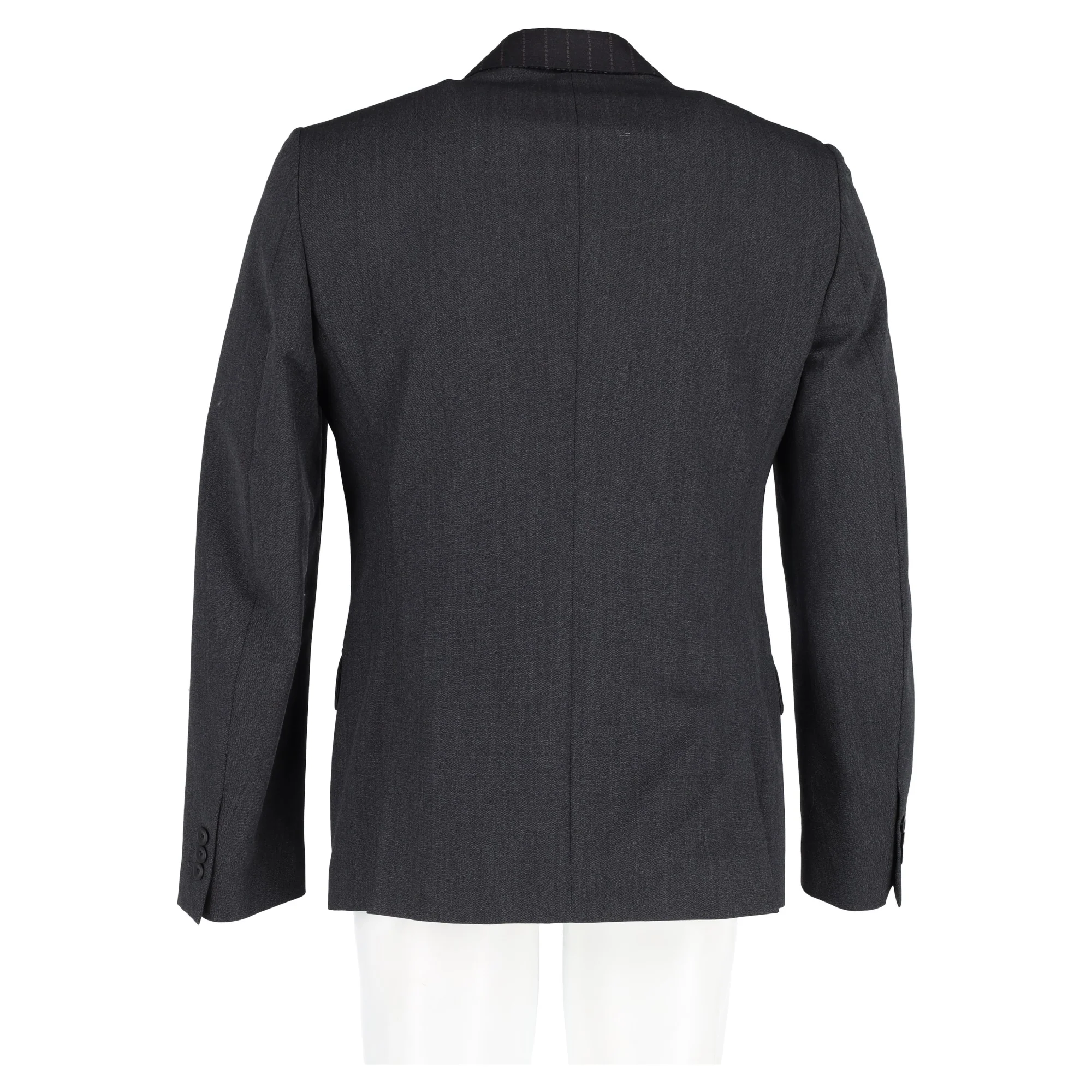 Men's Alexander McQueen Stripe Blazer in Black Wool - Image 6