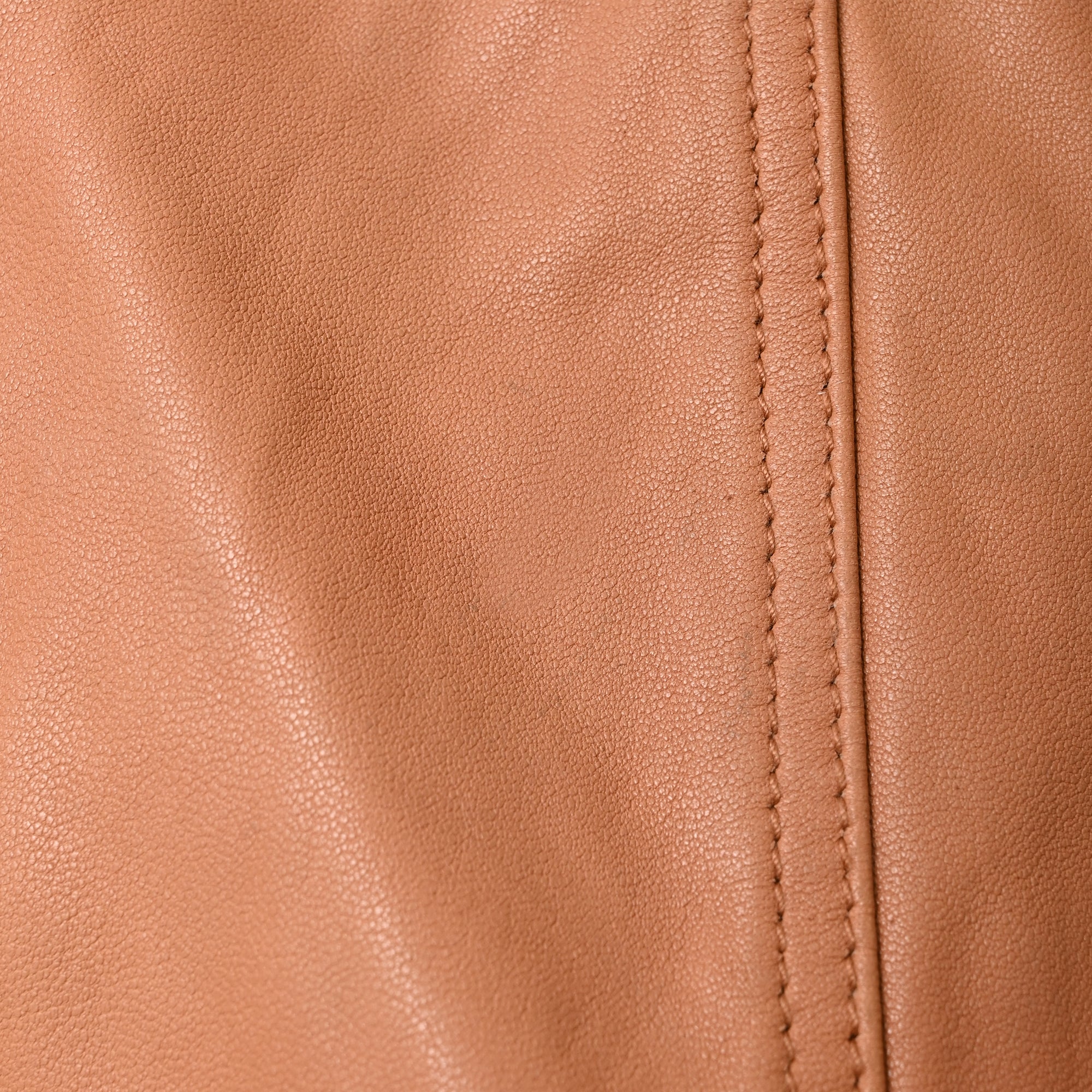 Women's Alexander Mcqueen Zip-Up Biker Jacket in Brown Leather - Image 8