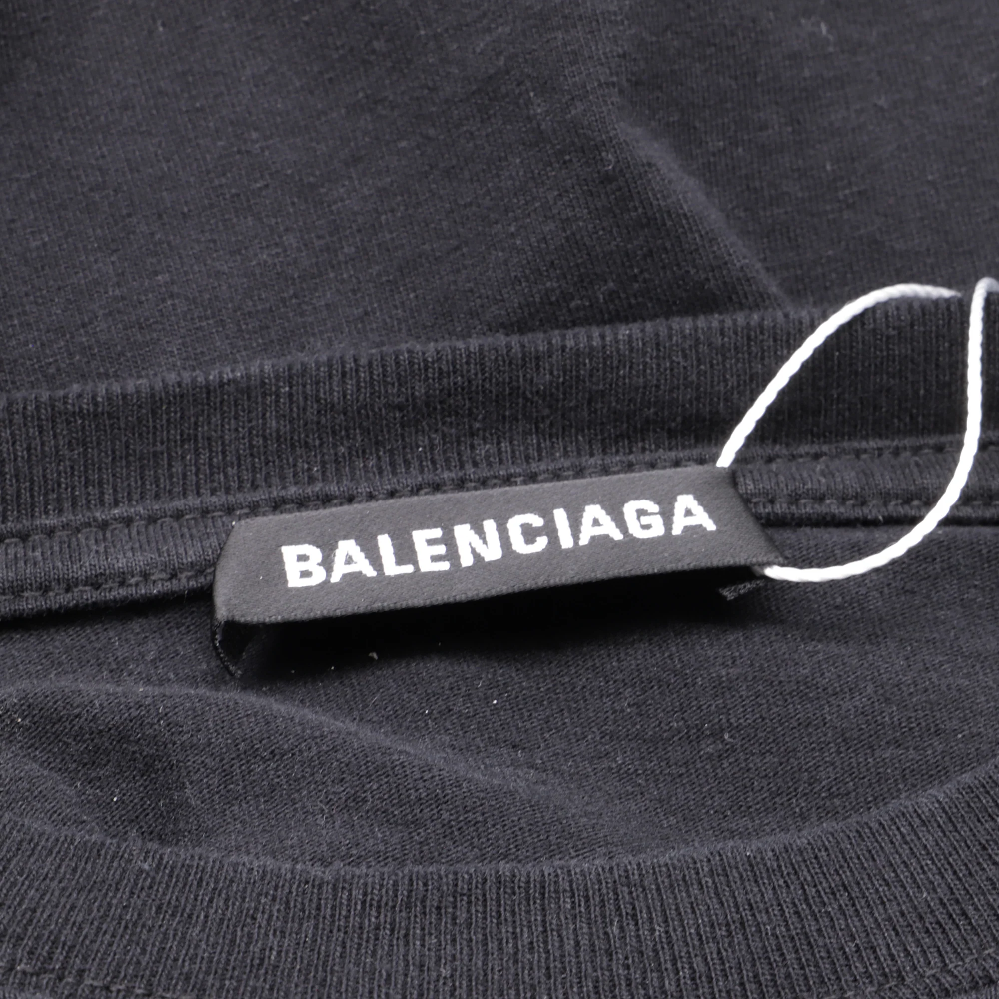 Men's Balenciaga BB Logo-Print T-Shirt in Black Cotton - Image 5