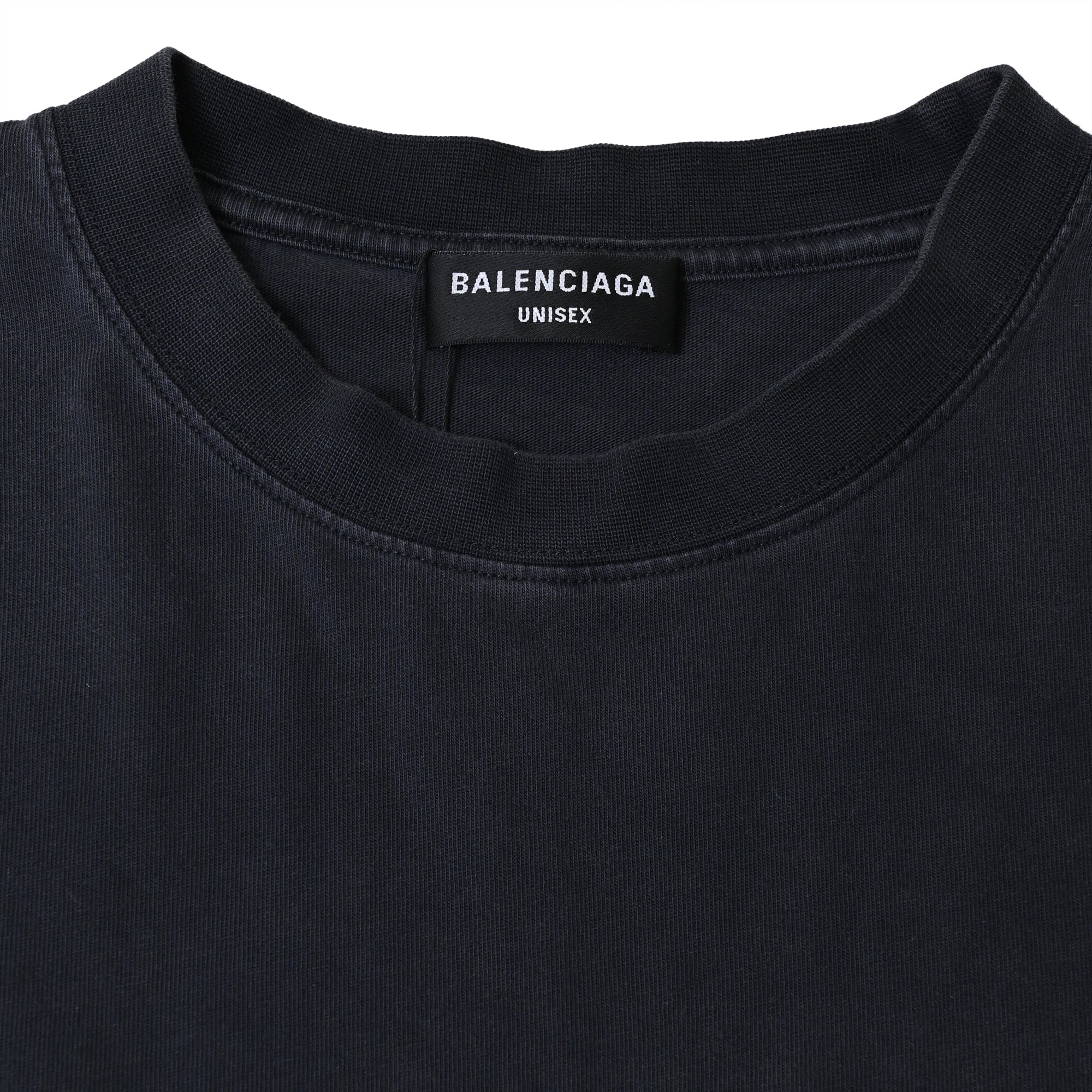 Men's Balenciaga BB Paris Icon Medium Fit T-Shirt in Black Cotton - Image 4