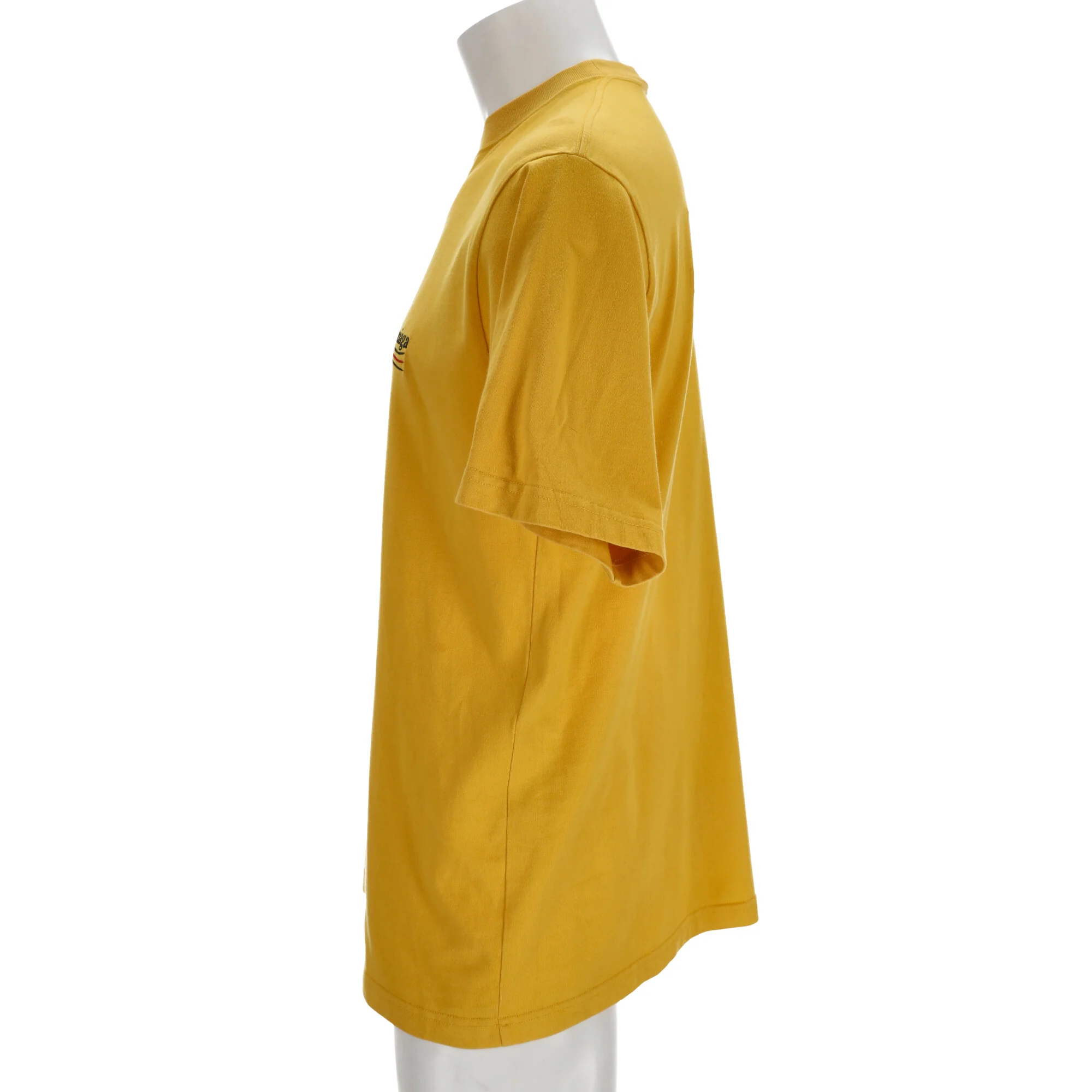 Men's Balenciaga Political Campaign T-shirt in Yellow Cotton - Image 10