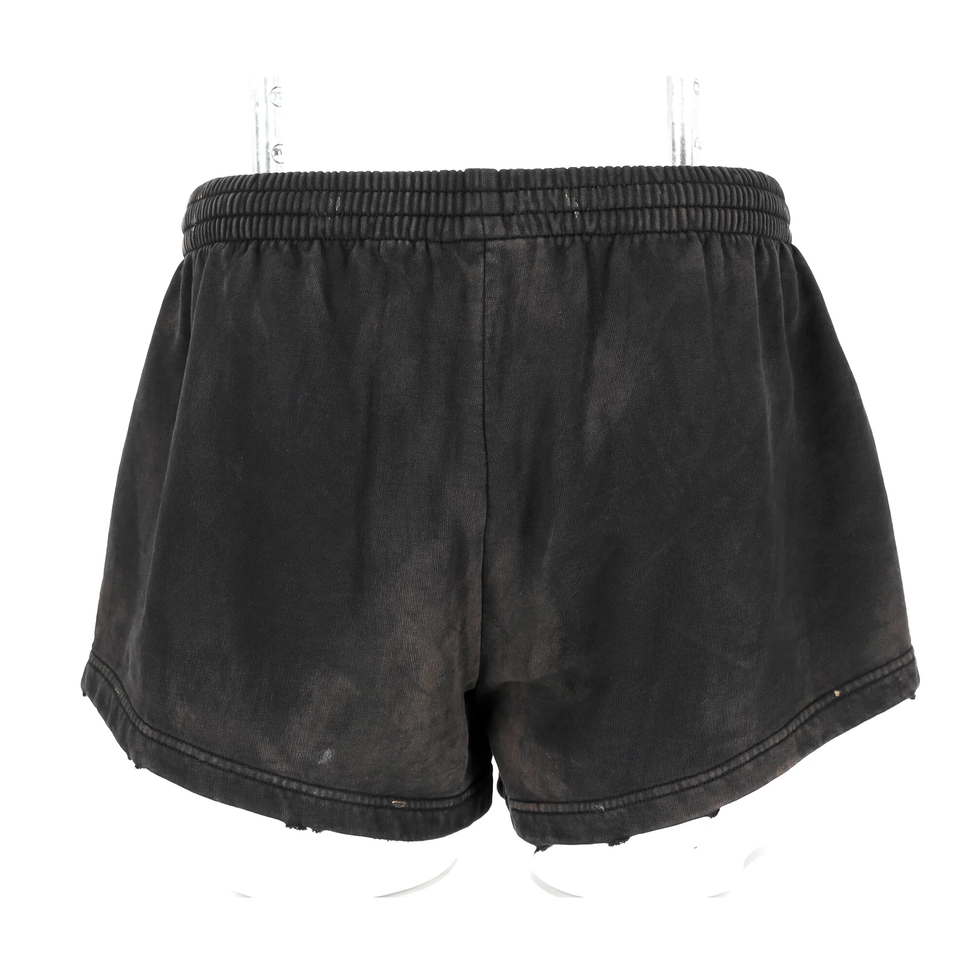Men's Balenciaga Running Shorts in Grey Cotton - Image 9